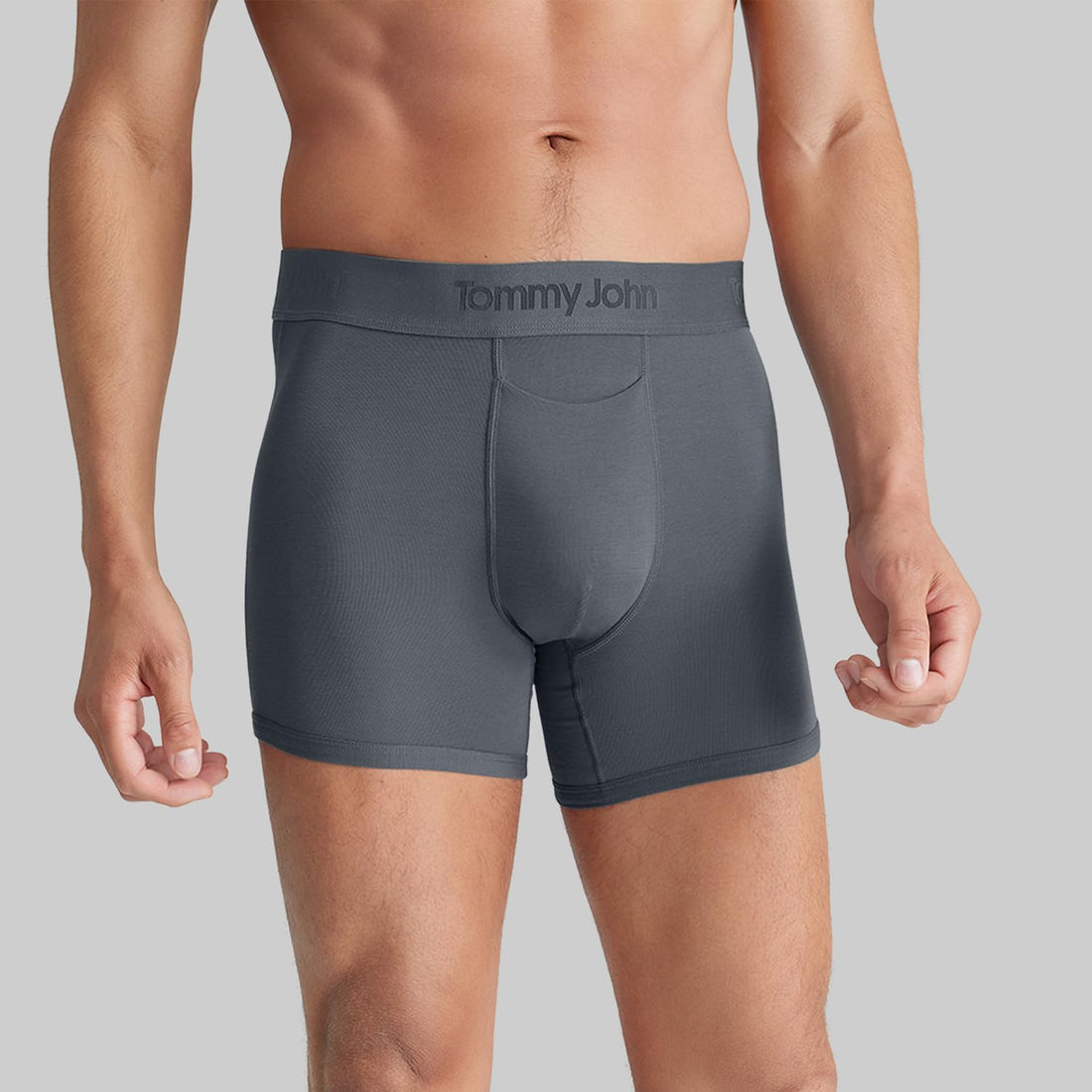Tommy John Men's Trunk 4” Underwear, Second Skin Boxers with Supportive Contour Pouch, Soft, Breathable Stretch Fabric Boxers
