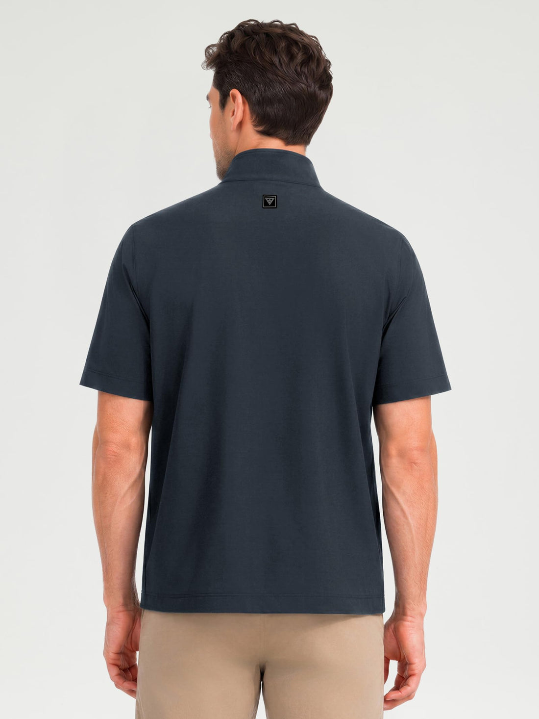 M MAELREG Short Sleeve Golf Jackets for Men with Full Zipper Lightweight UPF50+ Hiking Vests For Men with Button Pockets