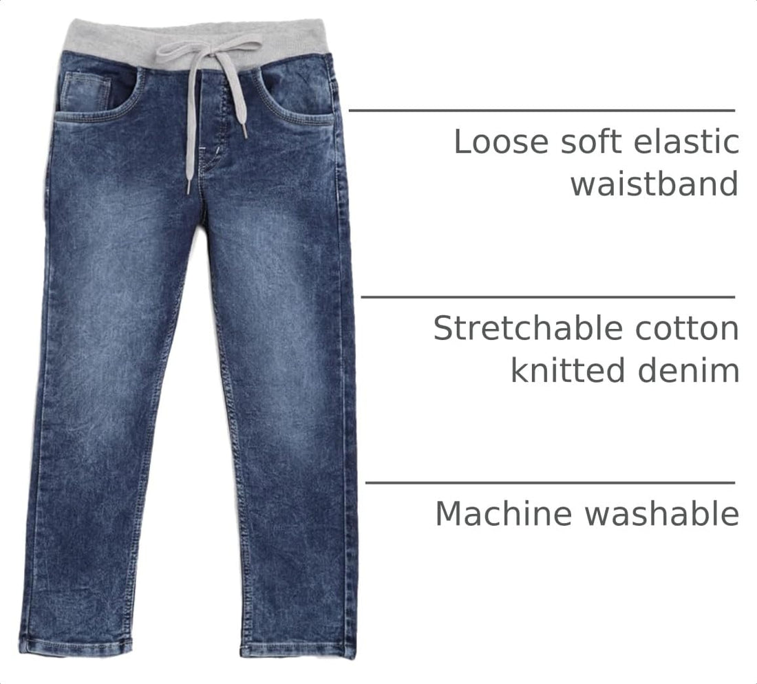 chopper club Boys Jeans - Regular-Slim Fit Stretch Denim Ideal for School, Casual Wear & Parties – Comfortable Sizes US 4-16