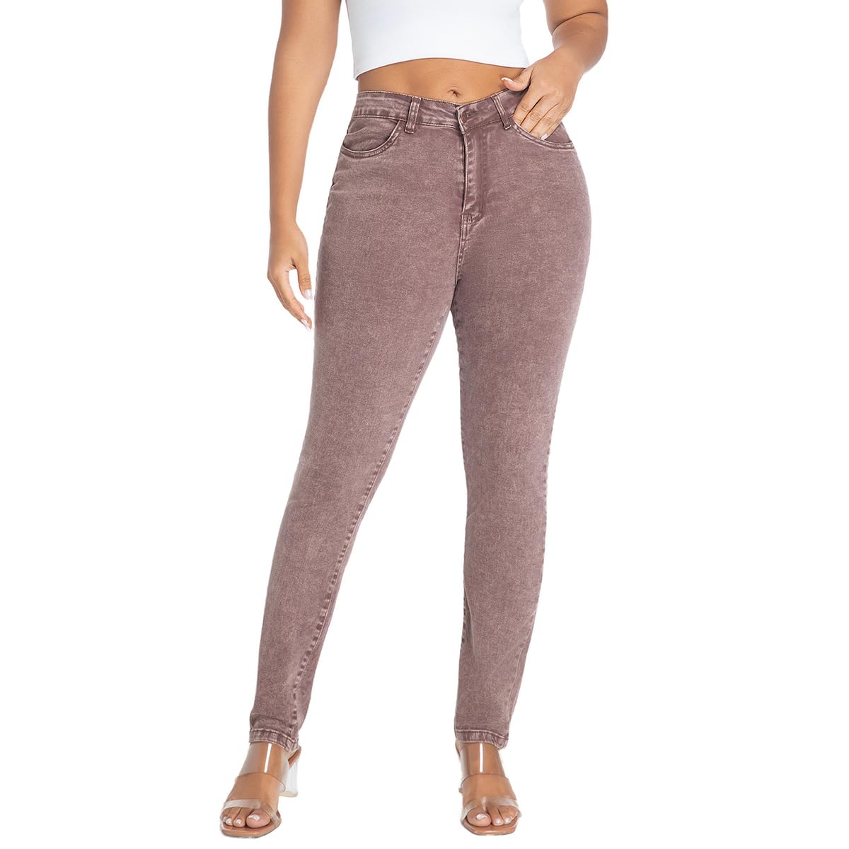 FISCLOSIN Women Colombian Design,Butt Lift,Sexy Skinny Jeans,Stretch Denim Pants