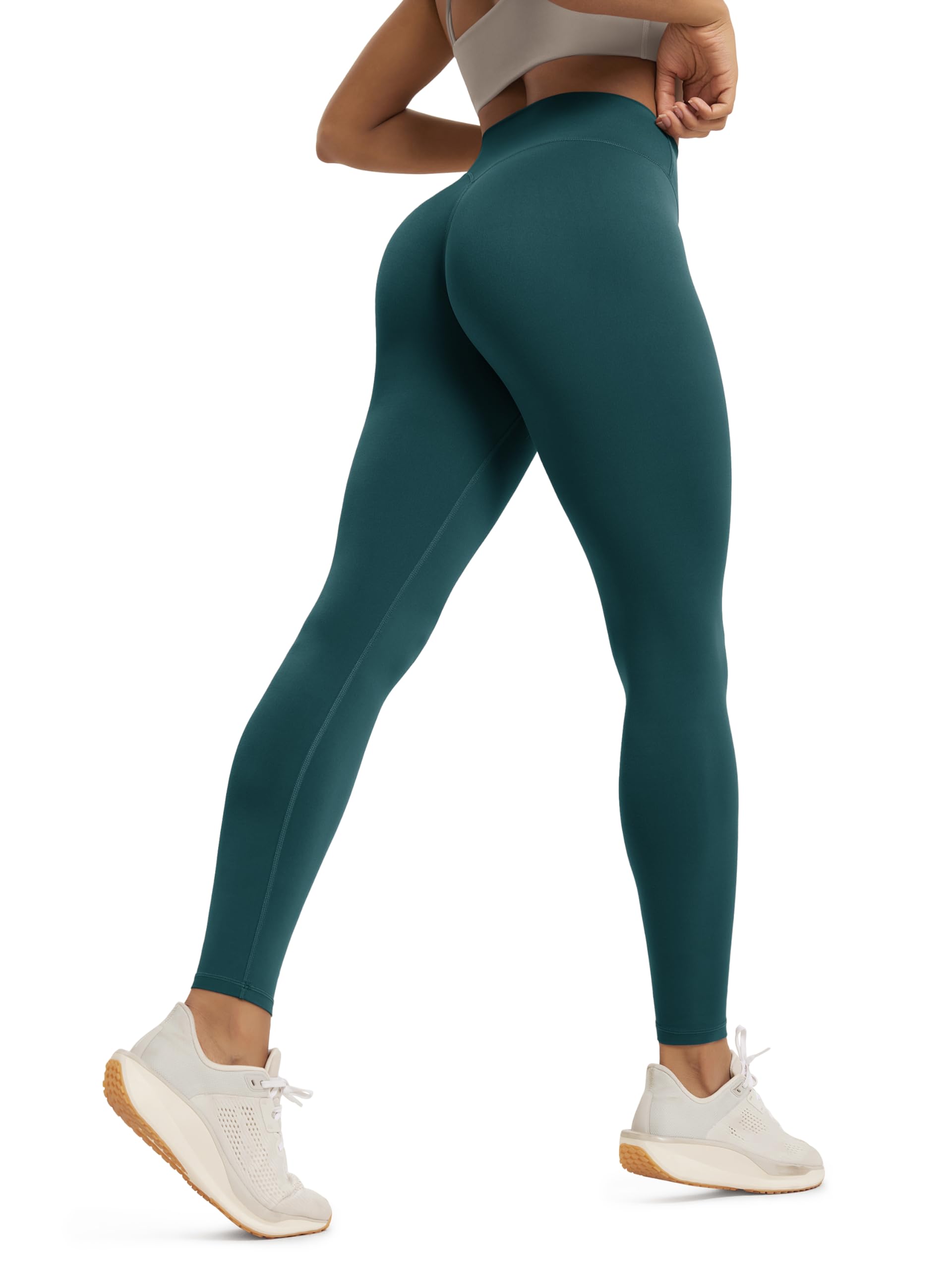 ODODOS Hidden Scrunch Butt Lifting Leggings for Women - 25" / 27" / 29" No Front Seam High Waist Booty Sculpting Yoga Pants