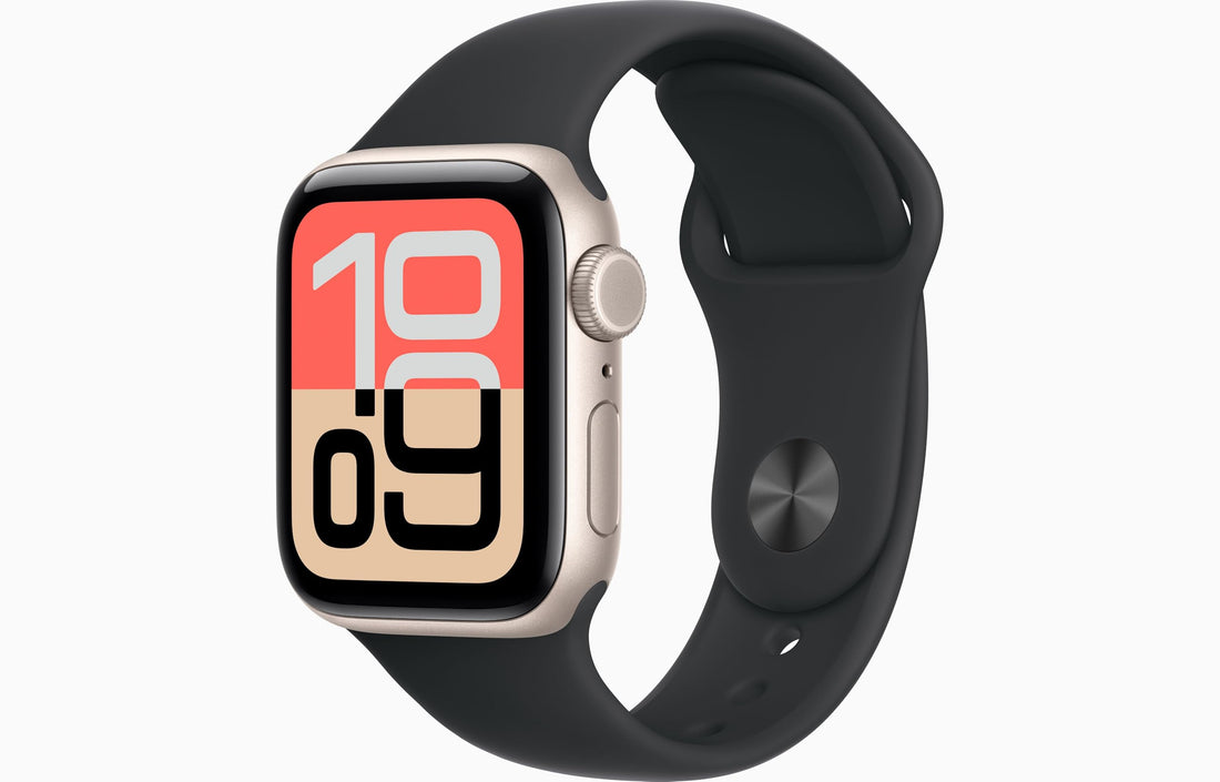 Apple Watch SE 3 [GPS + Cellular, 40mm] Midnight Aluminum Case with Black Sport Band, S/M (Renewed)