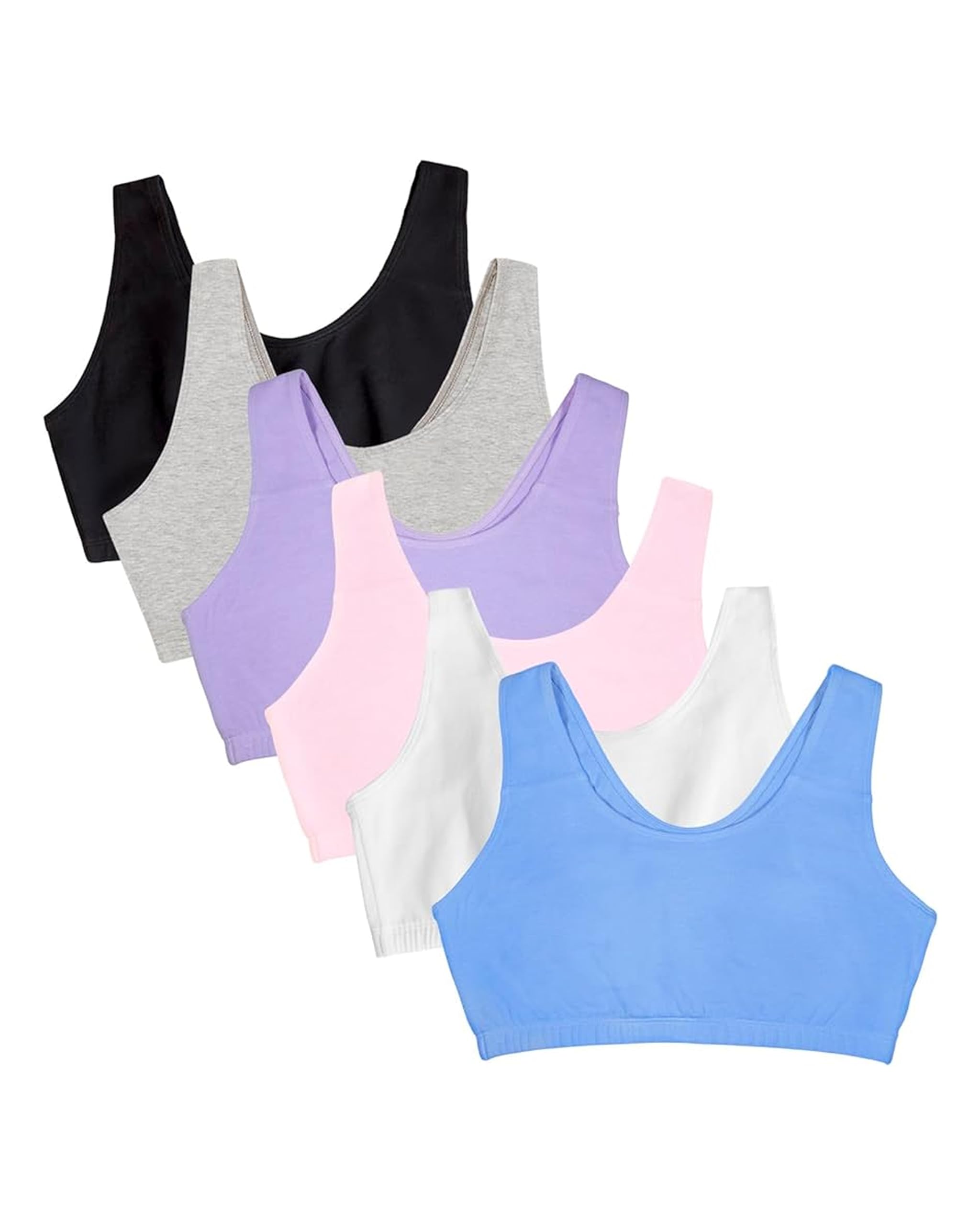 Fruit of the Loom Women's Built Up Tank Style Sports Bra Value Pack