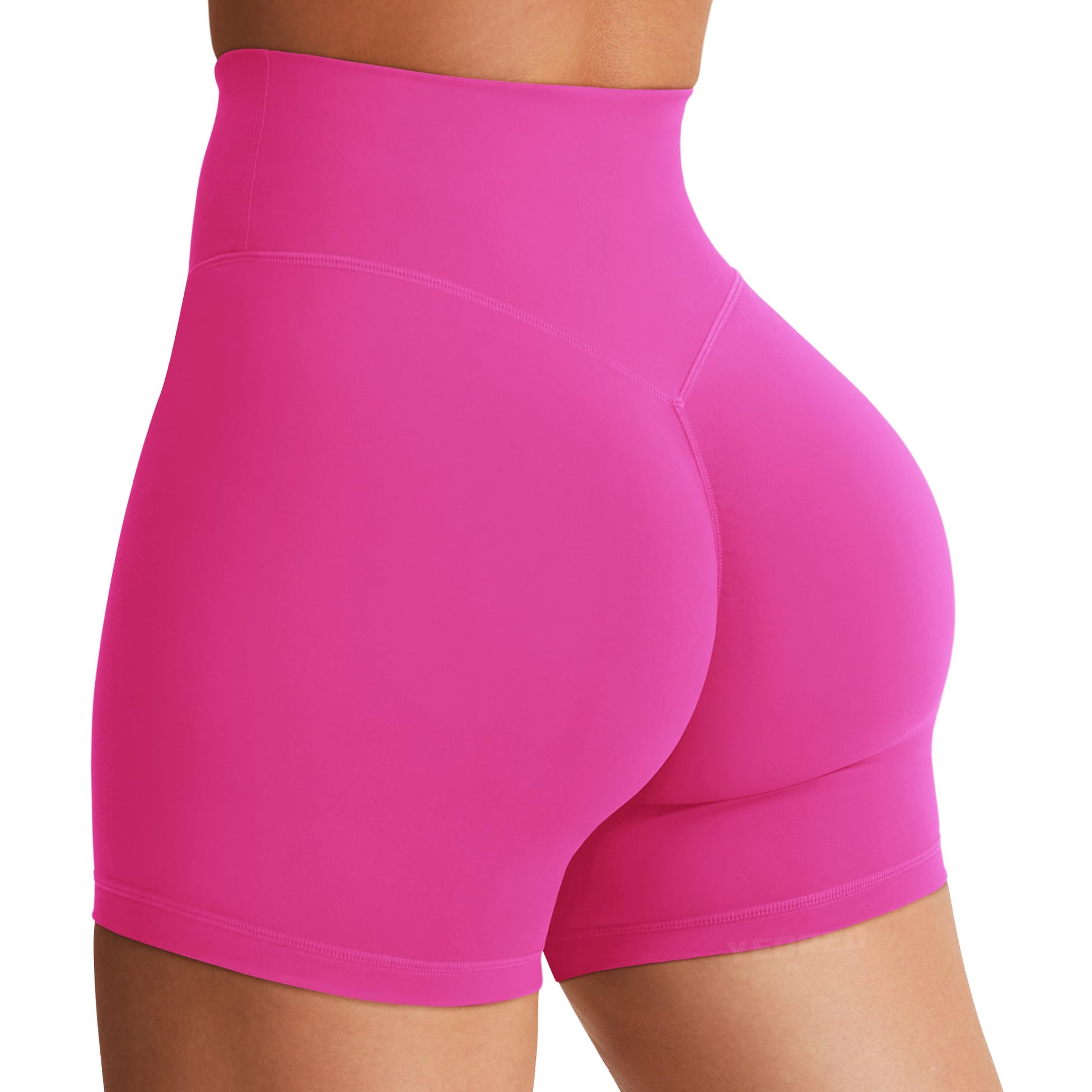 YEOREO SoftHue Women's Biker Shorts Workout Hidden Scrunch Gym Shorts | High Waist, Tummy Control, Buttery Soft, No Front Seam, Running Shorts, 3.6" /4.5" / 6"