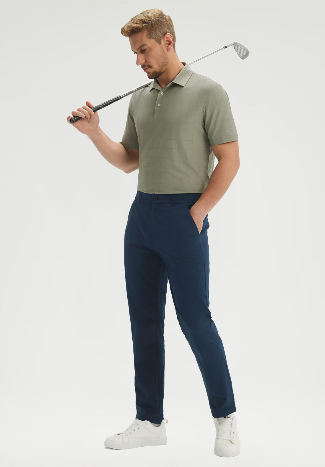 M MAELREG Men's Golf Shirts Short Sleeve Lightweight Performance Moisture Wicking Dry Fit Casual UPF 30+ Polo Shirts for Men