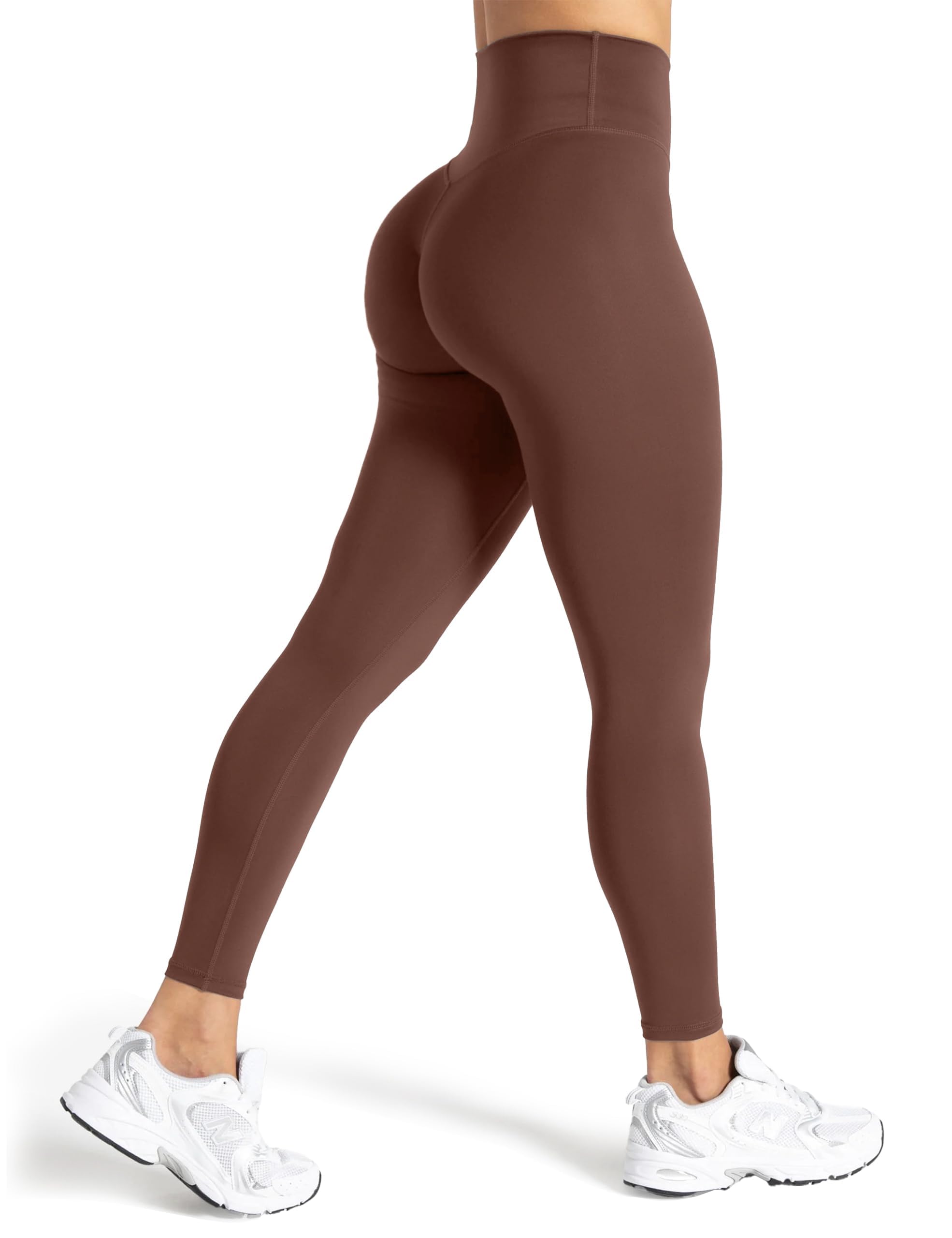 Unthewe Naked-Feel No Front Seam Leggings for Women - High Waisted Buttery Soft Workout Yoga Pants 25"
