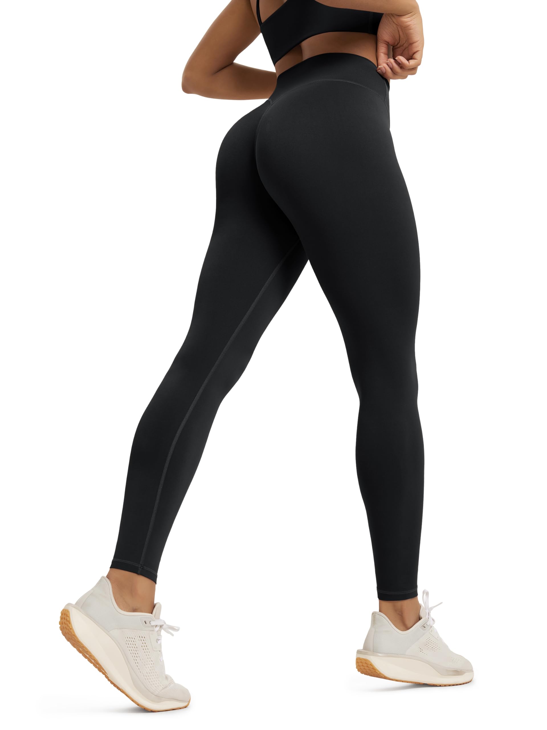 ODODOS Hidden Scrunch Butt Lifting Leggings for Women - 25" / 27" / 29" No Front Seam High Waist Booty Sculpting Yoga Pants