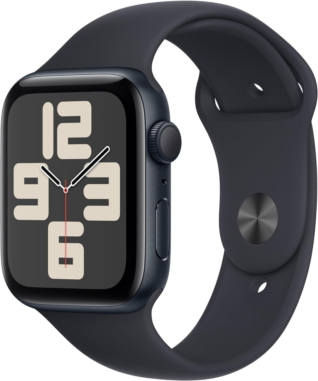 Apple Watch SE (2nd Gen) (GPS, 44mm) - Midnight Aluminum Case with Midnight Sport Band, M/L (Renewed)