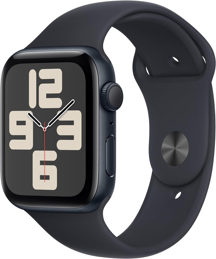 Apple Watch SE (2nd Gen) (GPS, 44mm) - Midnight Aluminum Case with Midnight Sport Band, M/L (Renewed)