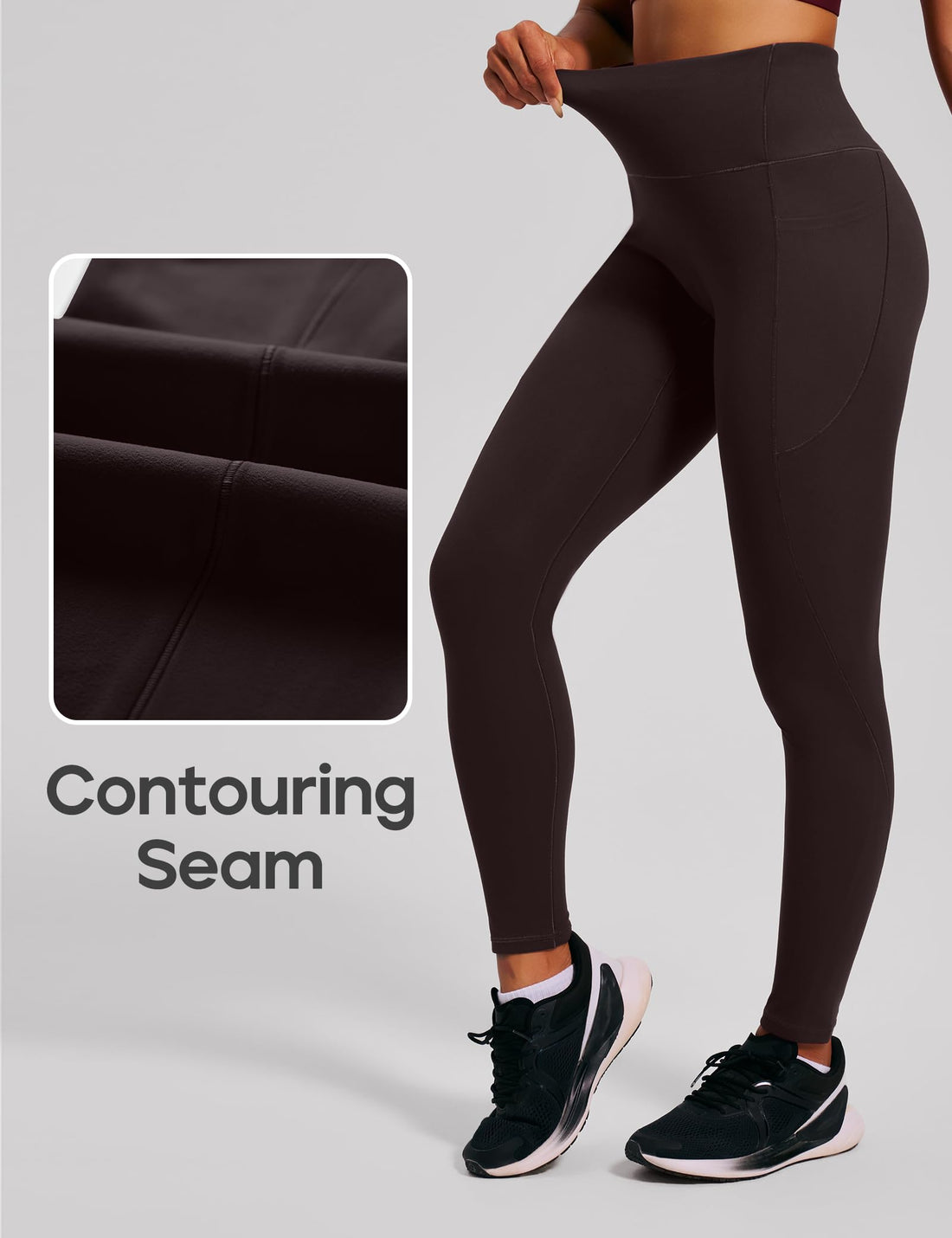 Heathyoga Scrunch Butt Lifting Leggings with Pockets for Women Tummy Control Compression Leggings No Front Seam Yoga Pants