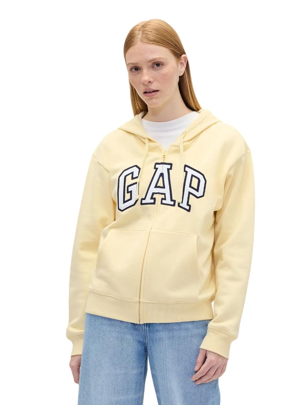GAP Women's Logo Hoodie Hooded Full Zip Sweatshirt