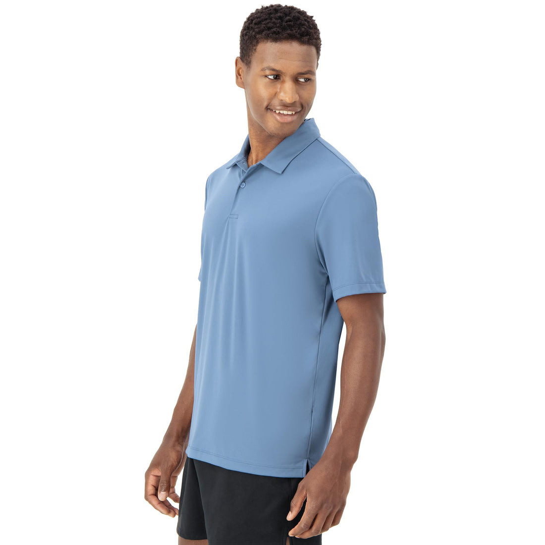 Hanes Men's Moves Performance Polo, Short Sleeve Polo Shirt for Men, Moisture-Wicking