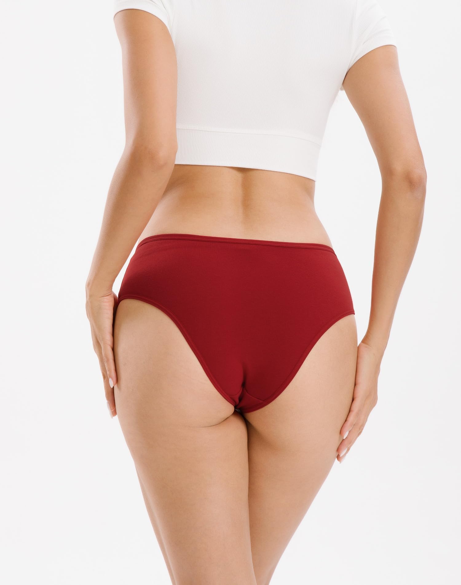 INNERSY Women's Cotton Underwear Cheeky Hipster Panties 6-Pack
