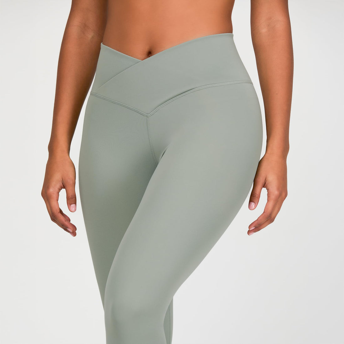YITTY Active Women's Ultraluxe Crossover High-Waist Legging, Athleisure, 4-Way-Stretch