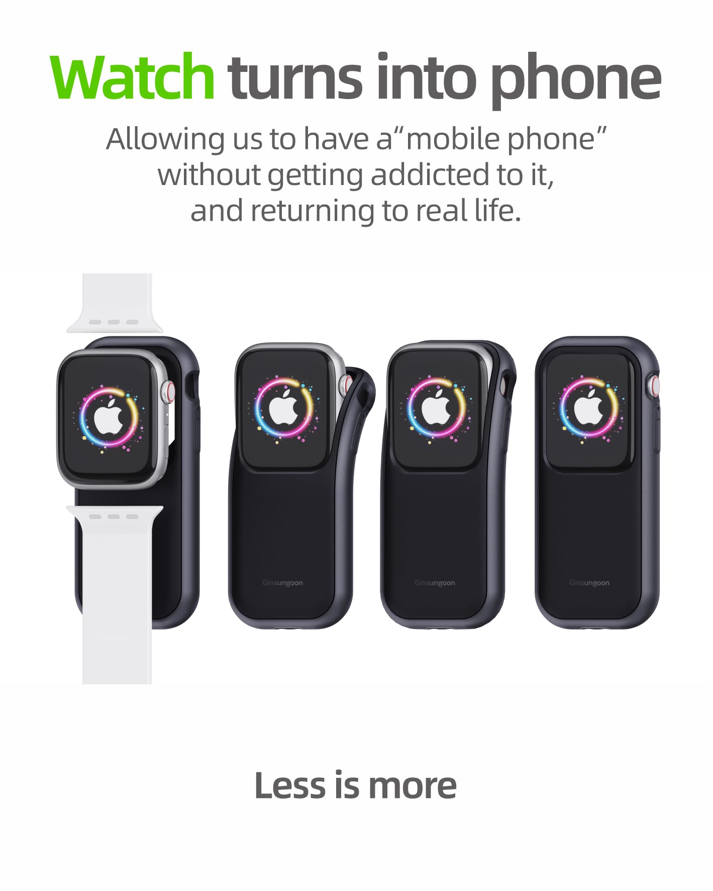 Compatible with Apple Watch Case Ultra 3/Ultra 2/Ultra 49mm- Turn Your Apple Watch into a Smartphone Replacement & Reduce Mobile Phone Dependency (iWatch Not Included)