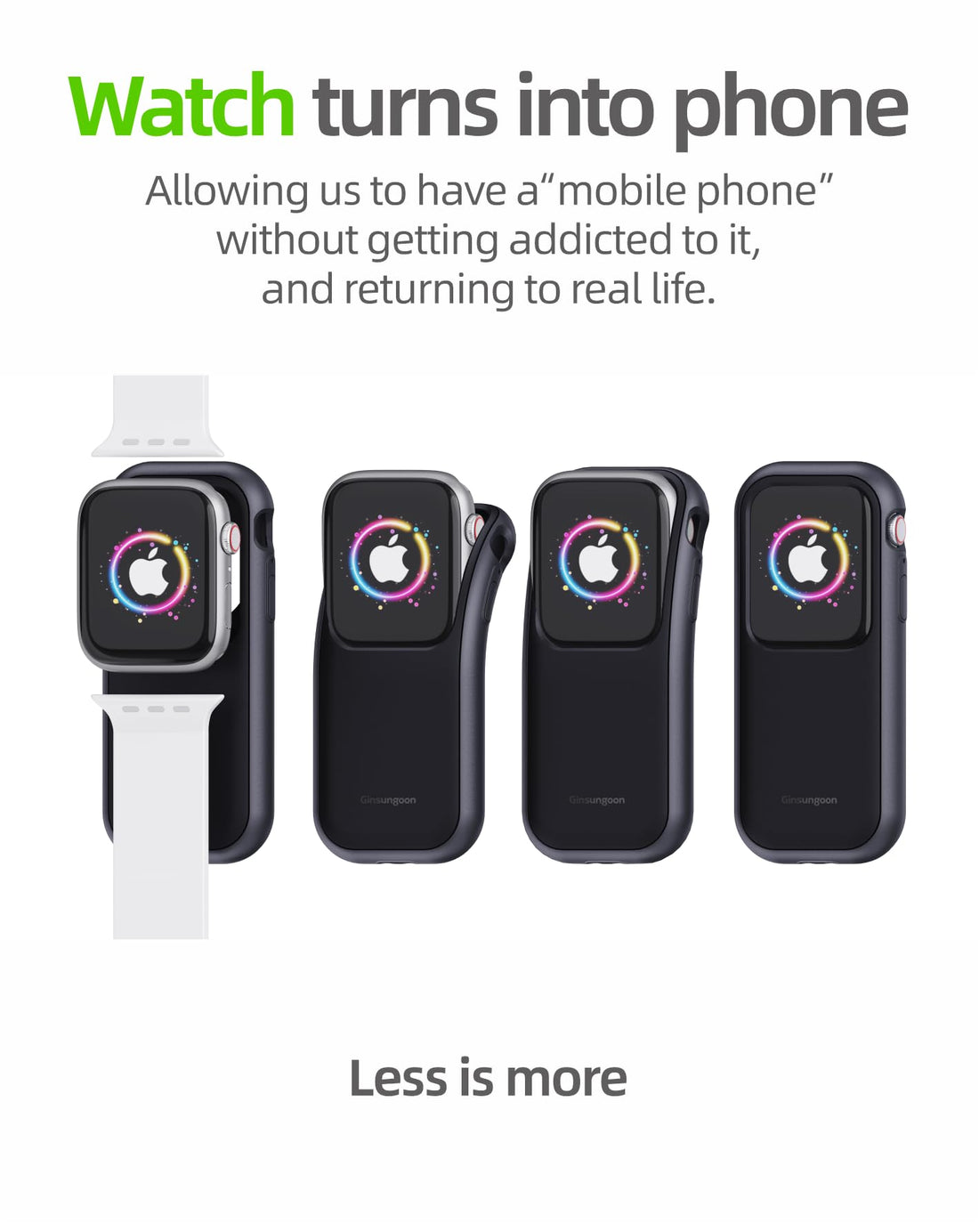 Compatible with Apple Watch Case Ultra 3/Ultra 2/Ultra 49mm- Turn Your Apple Watch into a Smartphone Replacement & Reduce Mobile Phone Dependency (iWatch Not Included)