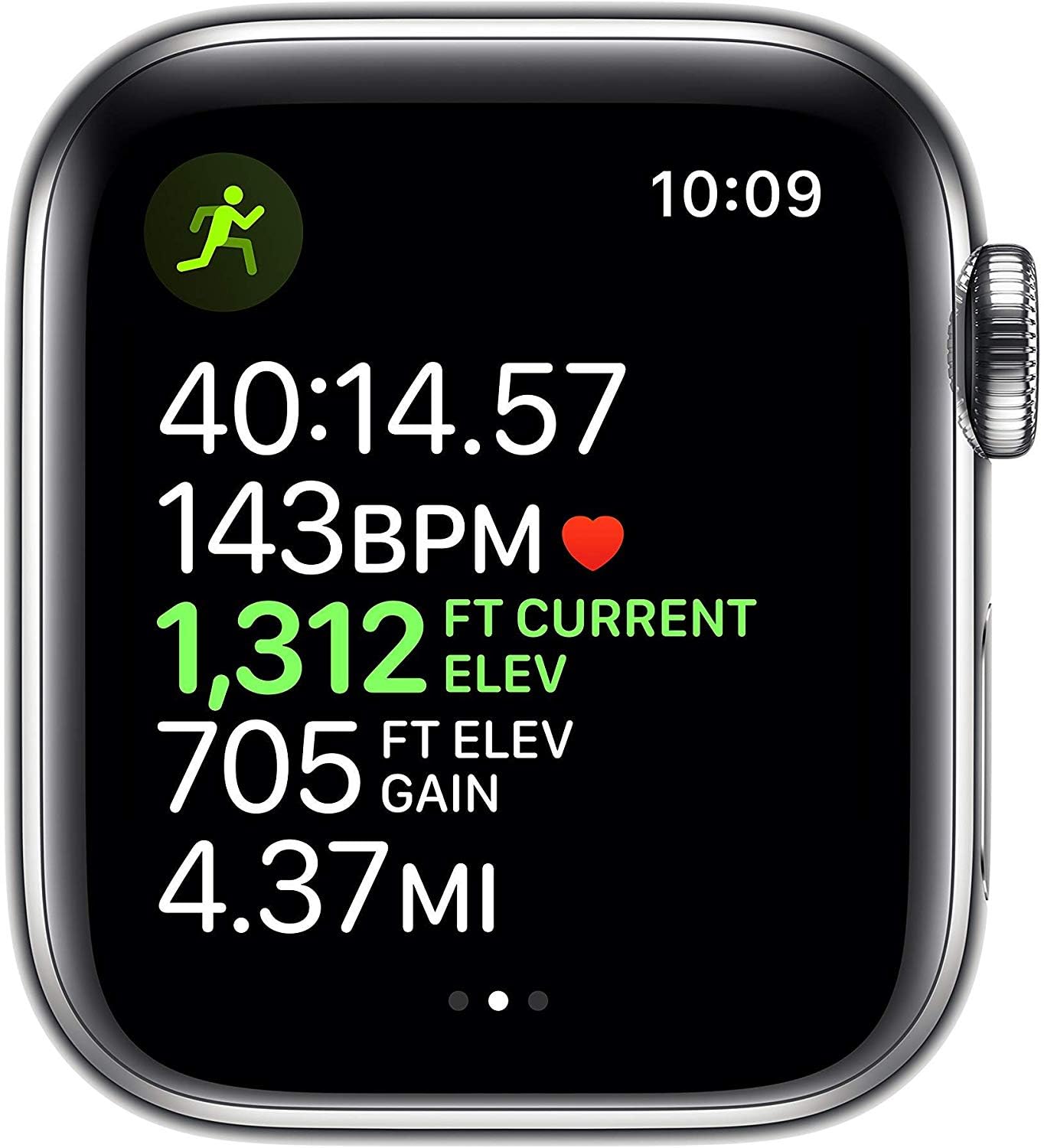 Apple Watch Series 5 (GPS, 44MM) - Space Gray Aluminum Case with Black Sport Band (Renewed)
