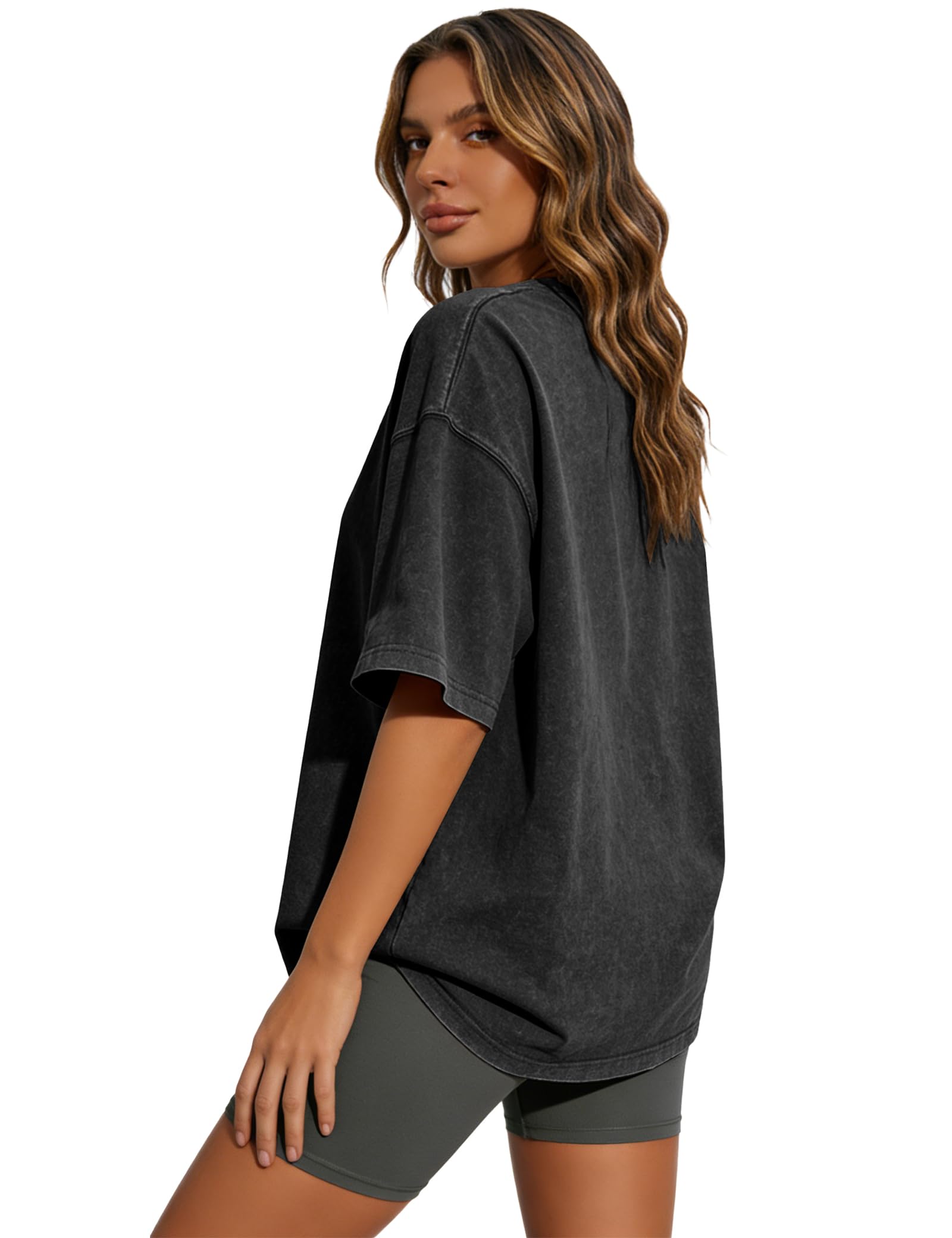 Siimcuzy 2/3/4 Pack Oversized Tshirts for Women Short Sleeves Workout Tops | Loose Fit, Crew Neck, Baggy, Summer, Casual, Gym, Plus Size, Plain, Tops, Fashion, Clothes, 2026