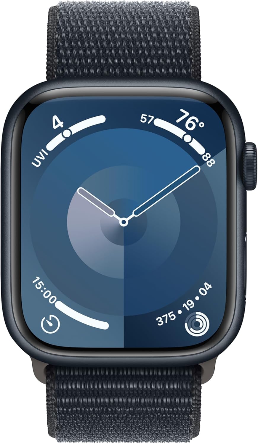Apple Watch Series 9 [GPS, 45mm] - Starlight Aluminum Case with Starlight Sport Band, S/M (Renewed)