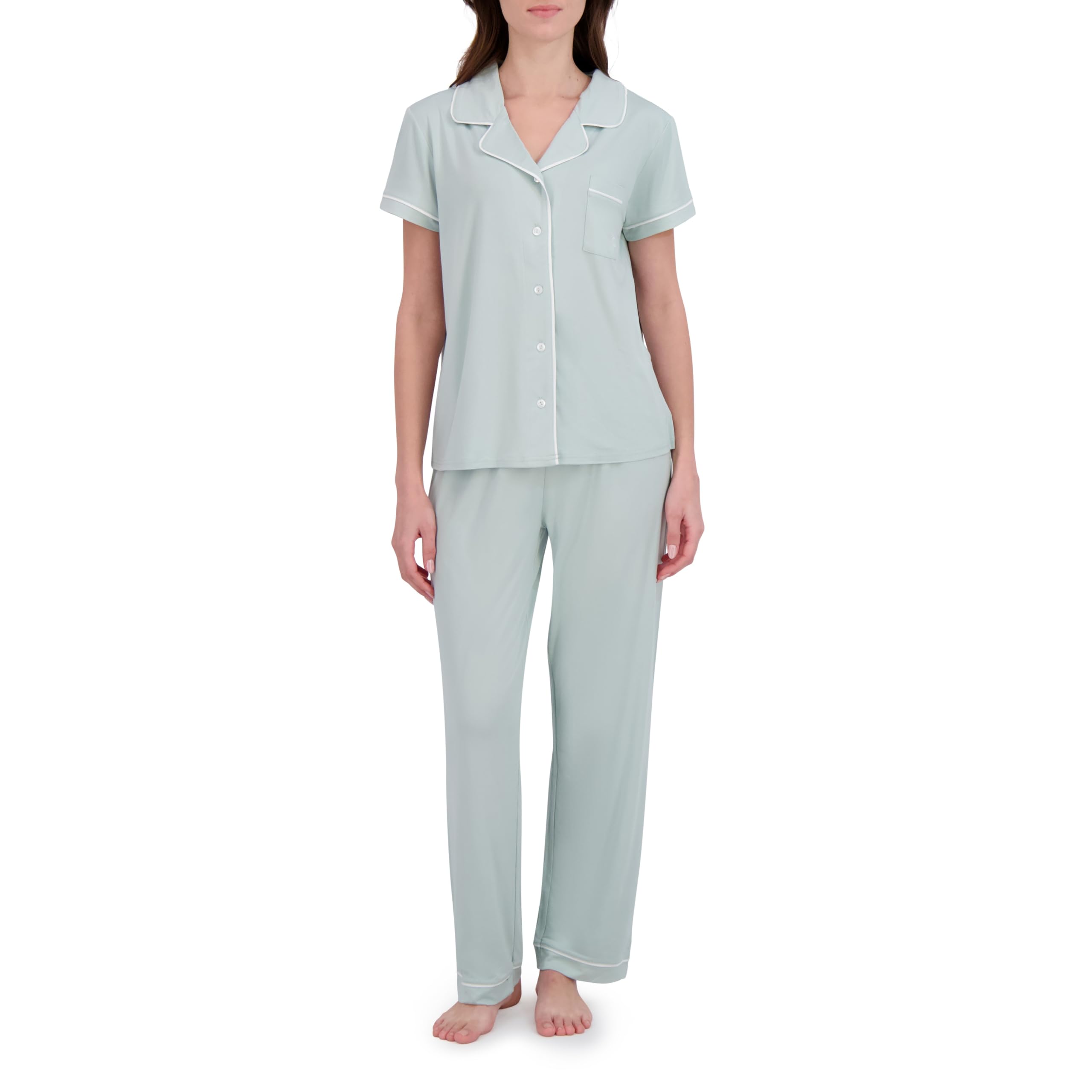 BORN Pajamas for Women Set Button Down