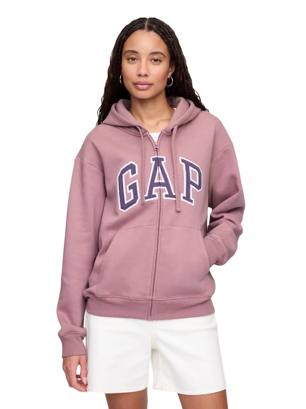 GAP Women's Logo Hoodie Hooded Full Zip Sweatshirt