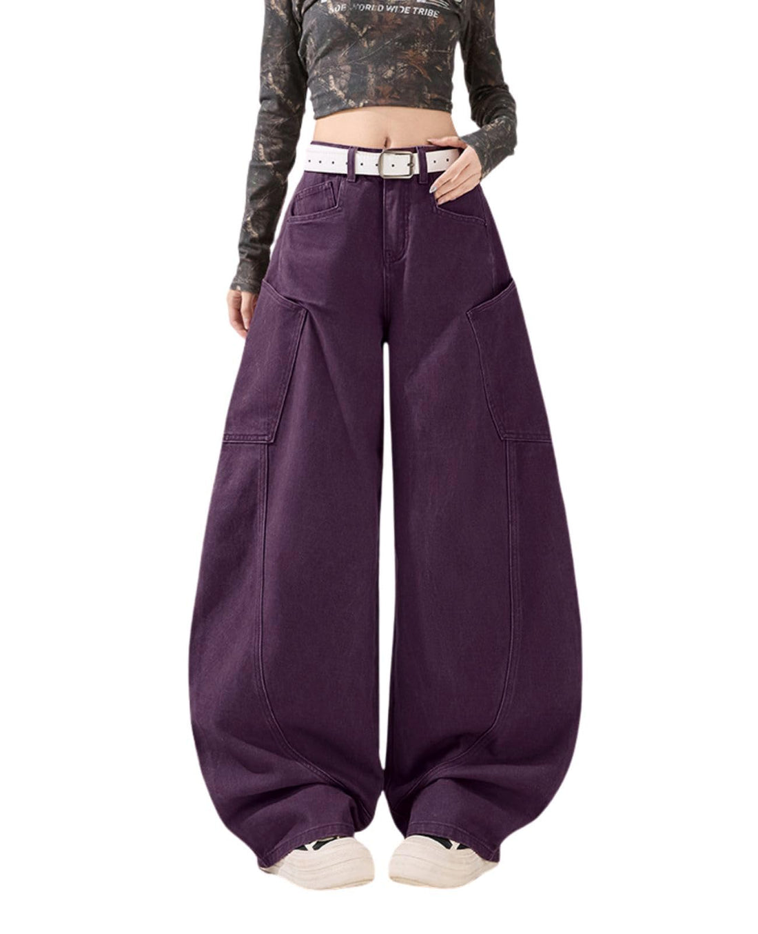 Baggy Jeans for Woman Men High Waisted Barrel Leg Jeans Casual Loose Denim Pants Streetwear Clothes