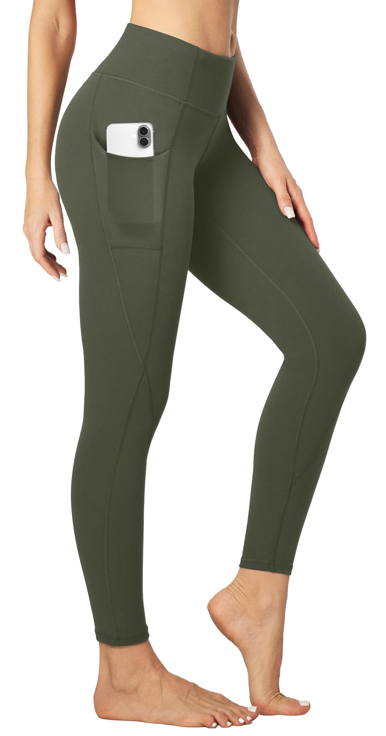 Heathyoga Leggings with Pockets for Women Tummy Control High Waisted Yoga Pants Women Compression Workout Leggings