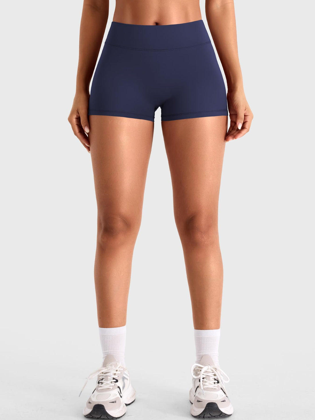 YEOREO CoreFlex Women Workout Shorts Low Rise Hidden Scrunch Butt Lifting Cargo Pockets 2.5" Shorts