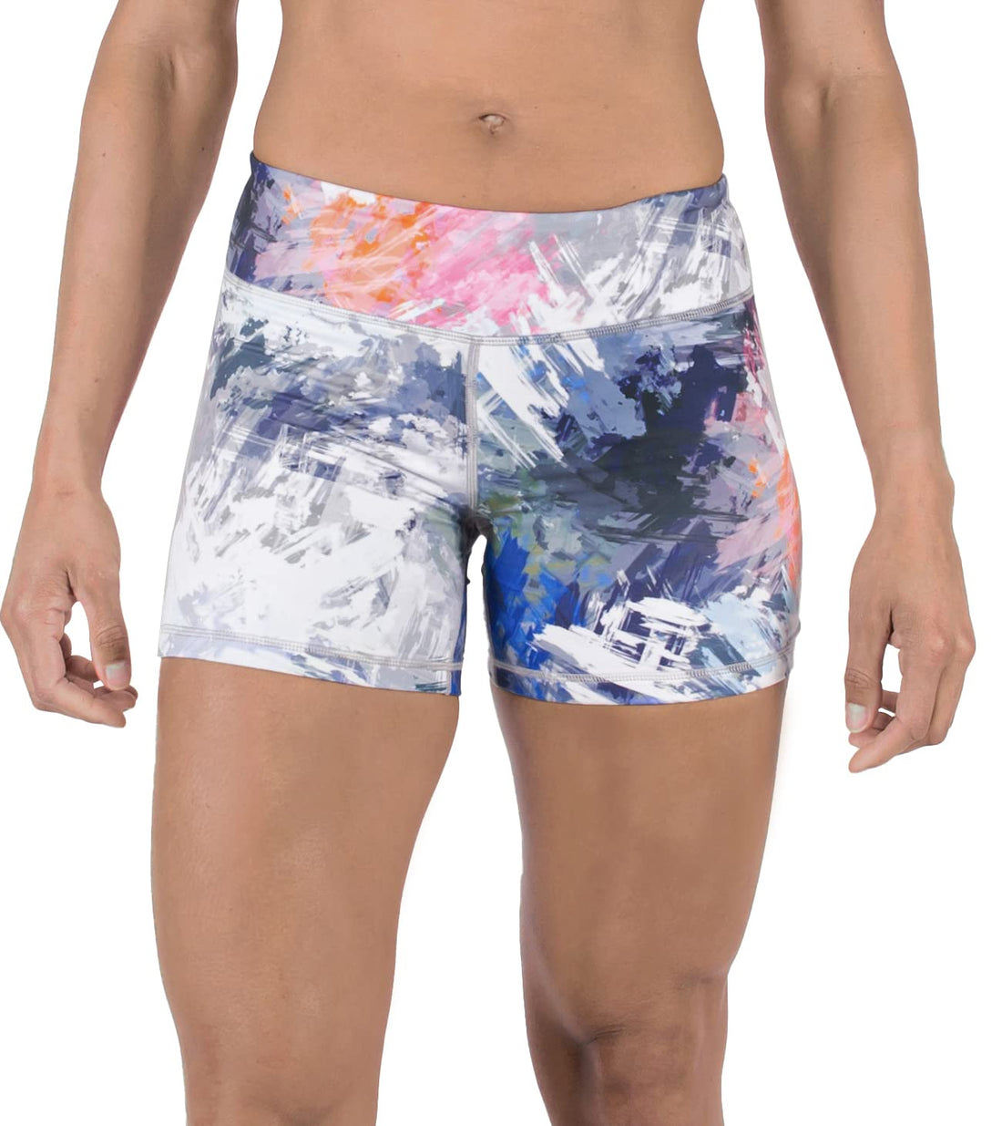 Tough Mode Womens 3" Lightweight Running WOD Volleyball Shorts Workout Mesh Liner Zip Pocket
