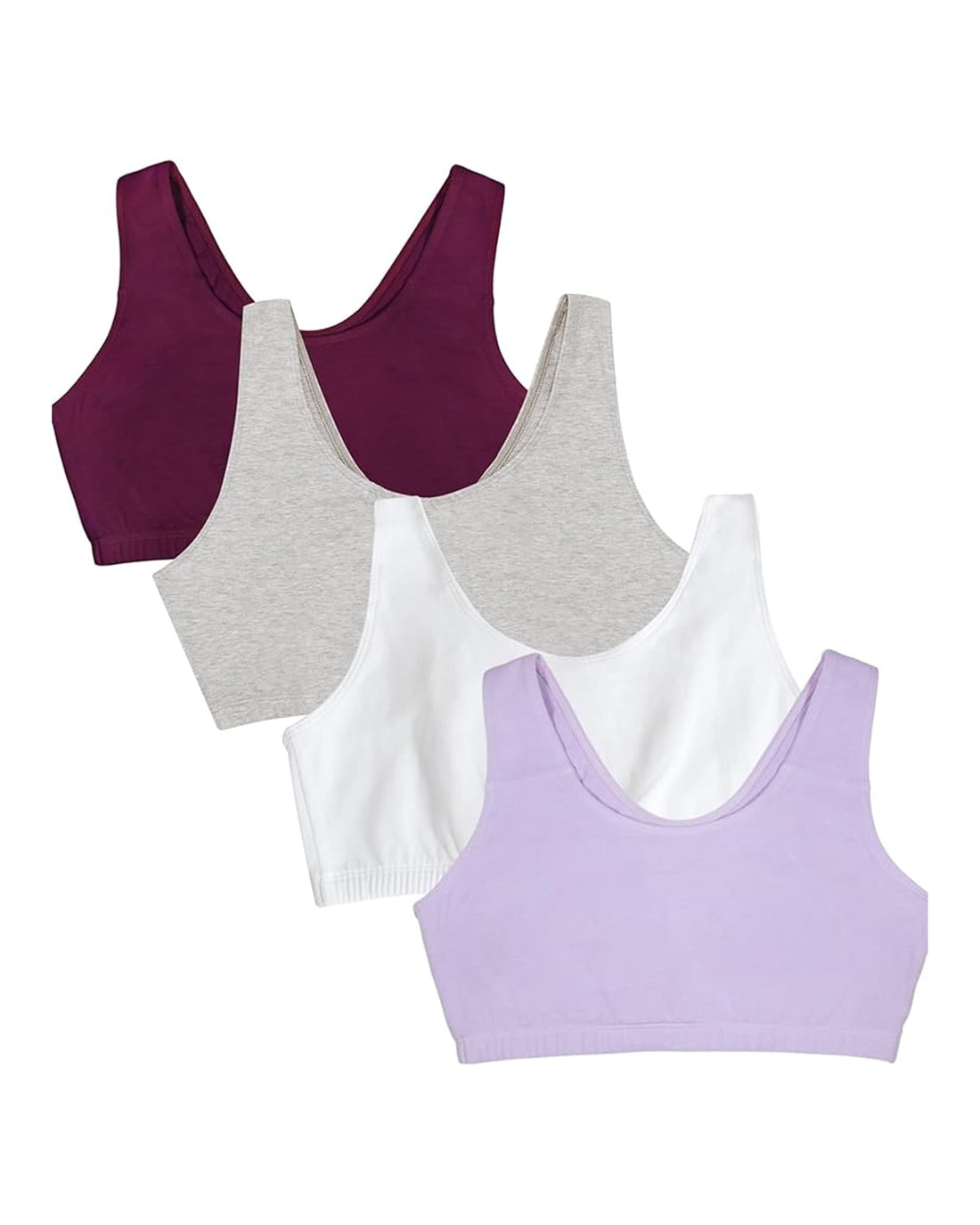 Fruit of the Loom Women's Built Up Tank Style Sports Bra Value Pack