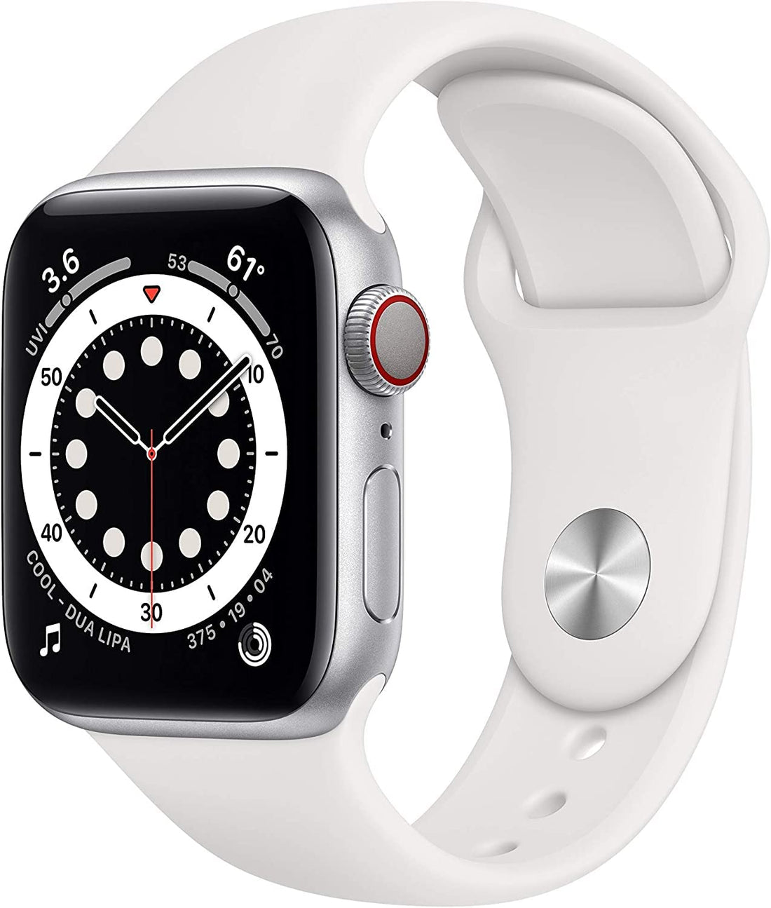 Apple Watch Series 6 (GPS + Cellular, 40mm) - Gold Aluminum Case with Pink Sand Sport Band (Renewed)