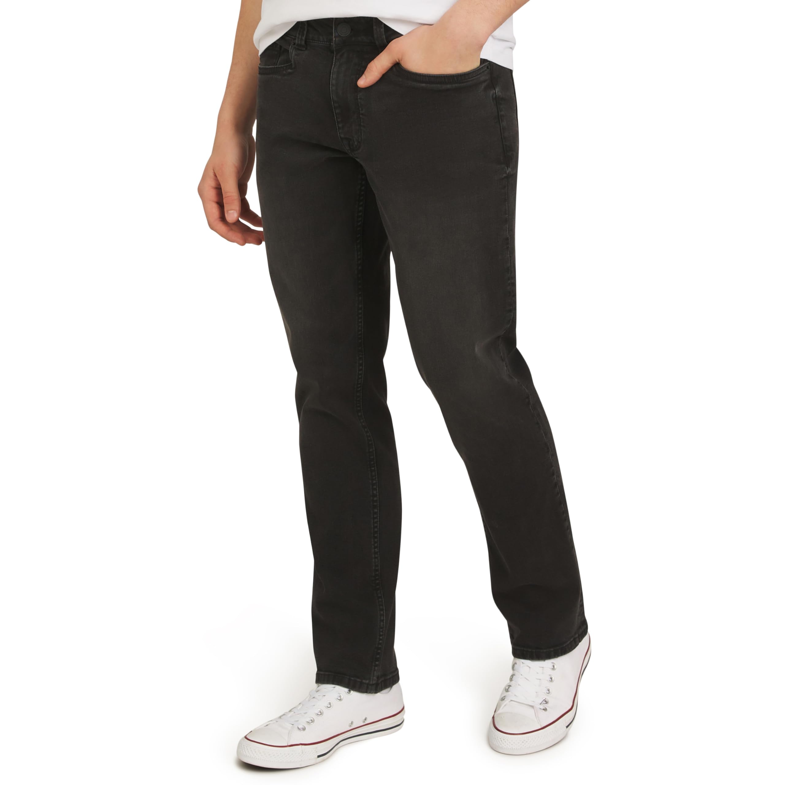 Quiksilver Men's 5 Pocket Straight Fit Stretch Waist Denim Jeans