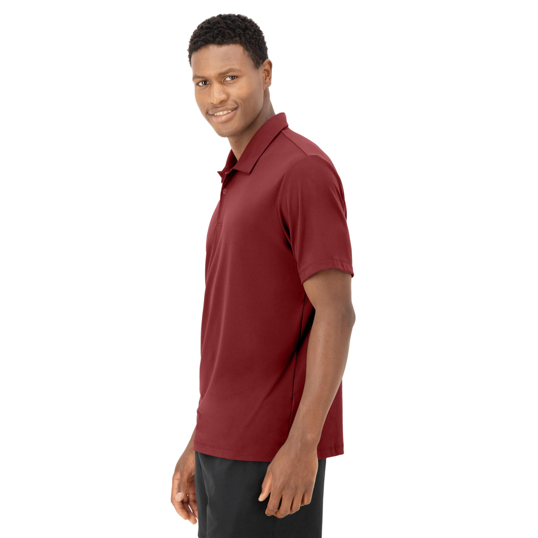 Hanes Men's Moves Performance Polo, Short Sleeve Polo Shirt for Men, Moisture-Wicking