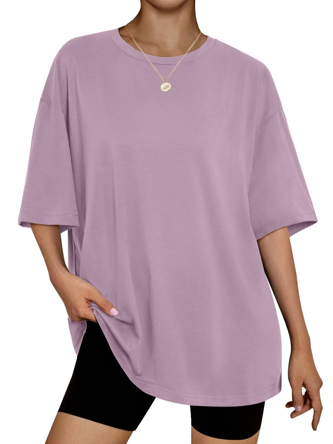 Womens Oversized Summer T Shirts Short Sleeve Fashion Casual Beach Vacation Clothes Plus Size Gym Workout Tee Tops