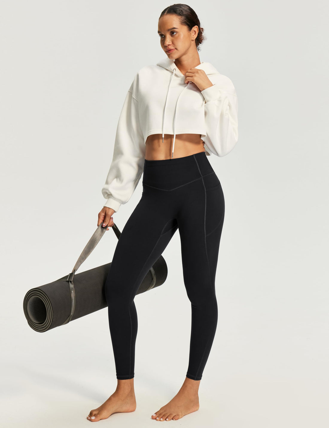 Heathyoga Scrunch Butt Lifting Leggings with Pockets for Women Yoga Pants | 2 Side Pockets, 25 Inches, Buttery Soft Fabric, Non See-through, No Front Seam, Mid Compression, Pilates Outfits, Workout