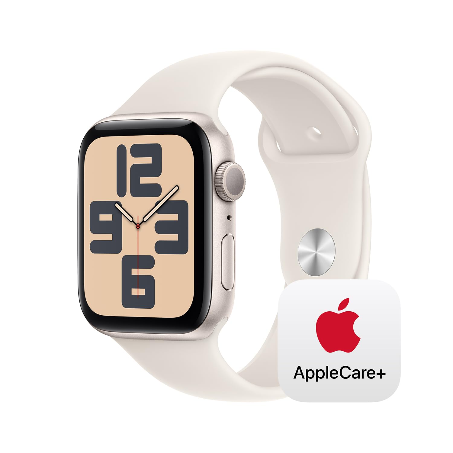 Apple Watch SE (2nd Gen) [GPS 40mm] Smartwatch with Starlight Aluminum Case with Starlight Sport Band S/M. Fitness and Sleep Trackers, Crash Detection, Heart Rate Monitor, Retina Display