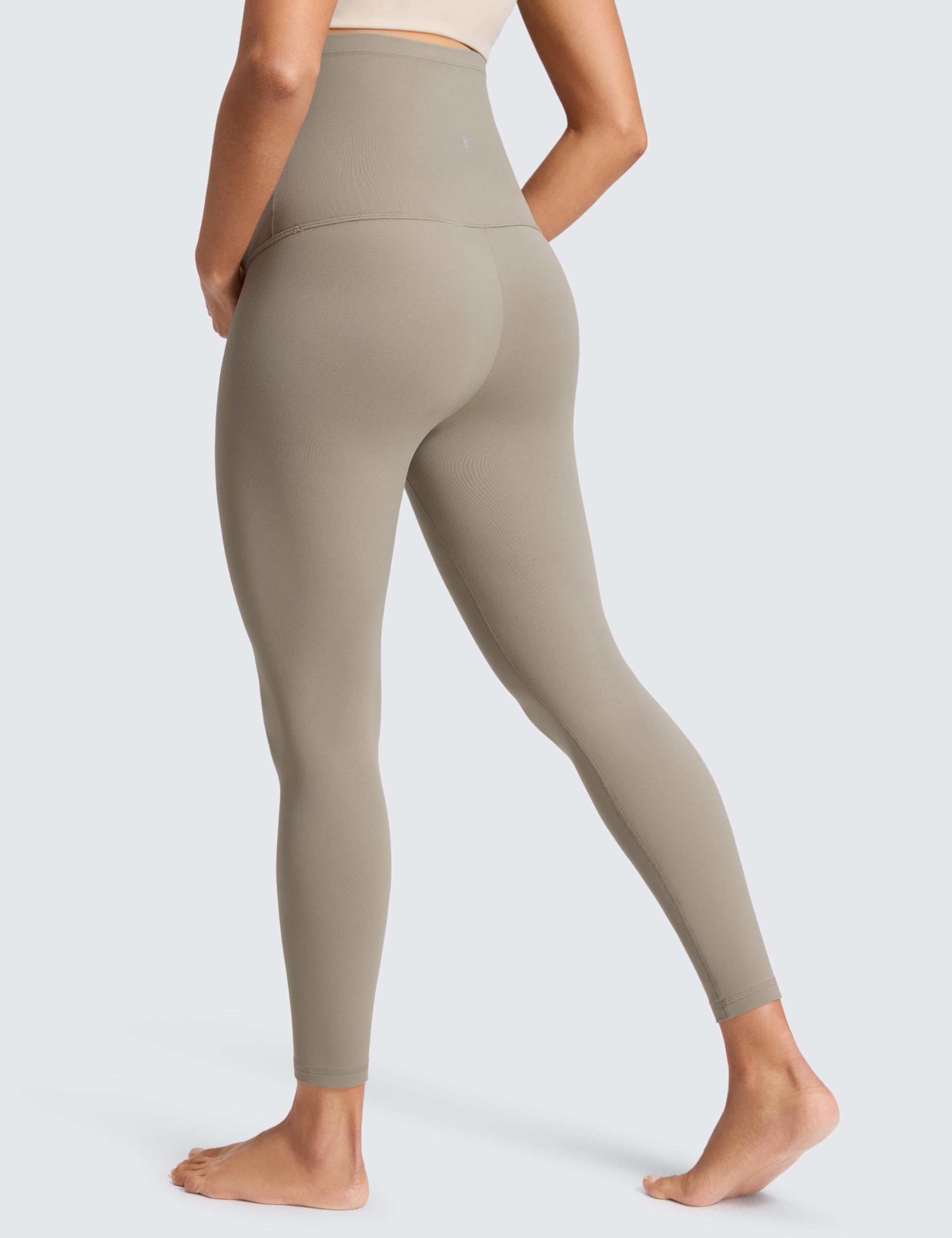 CRZ YOGA Maternity Leggings 25" | Butterluxe, Extremely Soft, Gentle Compression, Yoga, Super High Rise, U-shaped Belly, Pregnancy and Postpartum