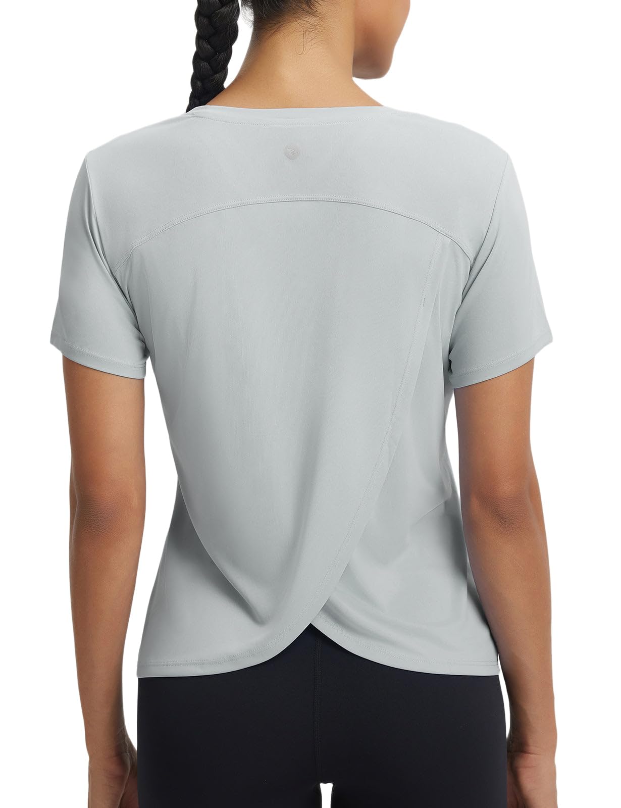 baleaf Women's Athletic Tops Short Sleeve Workout Shirts | Quick Dry, Moisture-wicking, Breathable, Lightweight, Stretchy, Sun Protection, Crew Neck, for Running, Gym, Tennis, Yoga