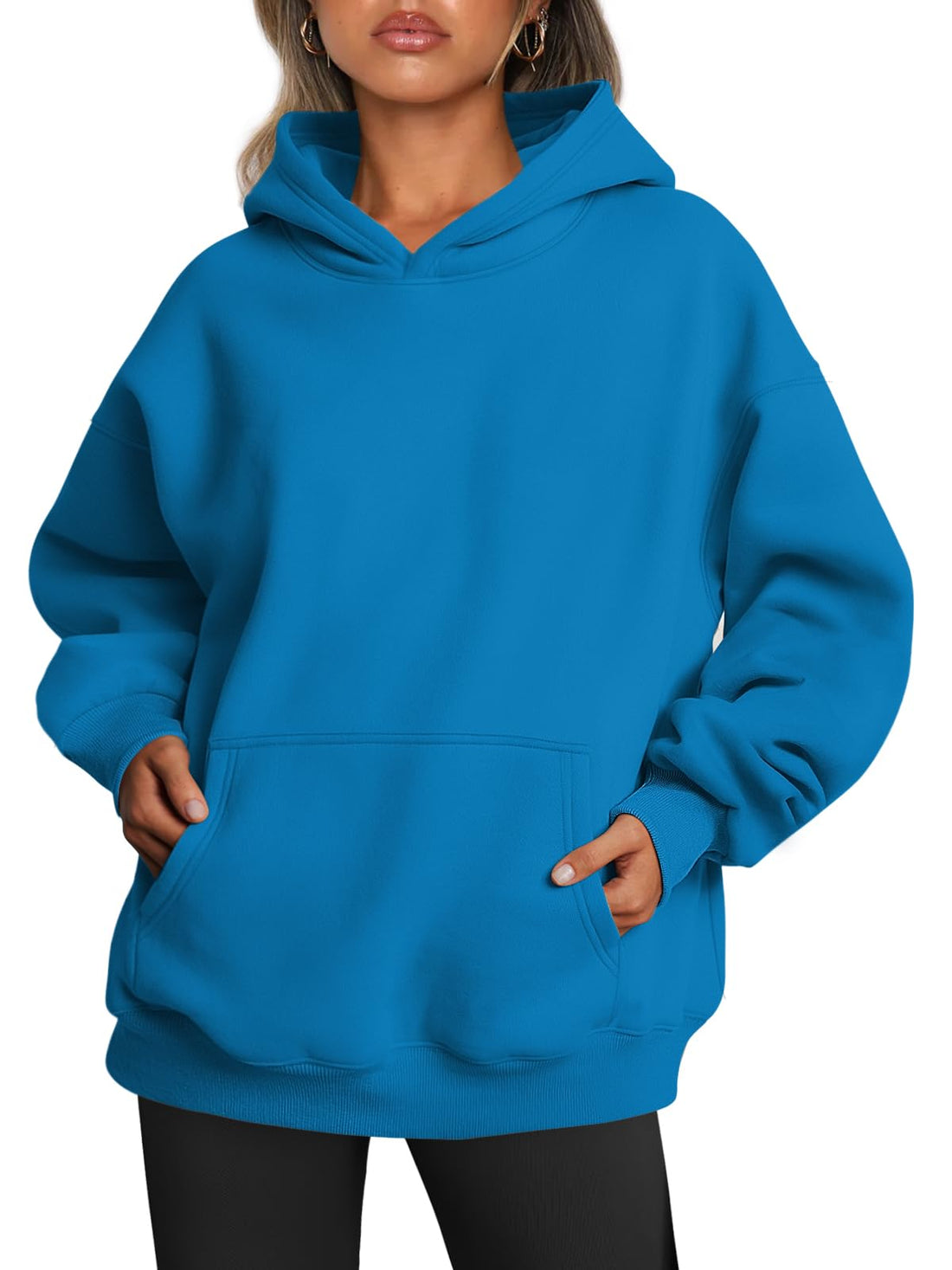 Trendy Queen Women Oversized Hoodies Fall Outfits | Gentle Skin Feel, Aesthetic Drop Shoulder, Large Kangaroo Pocket, Seamless Daily Outfit Match