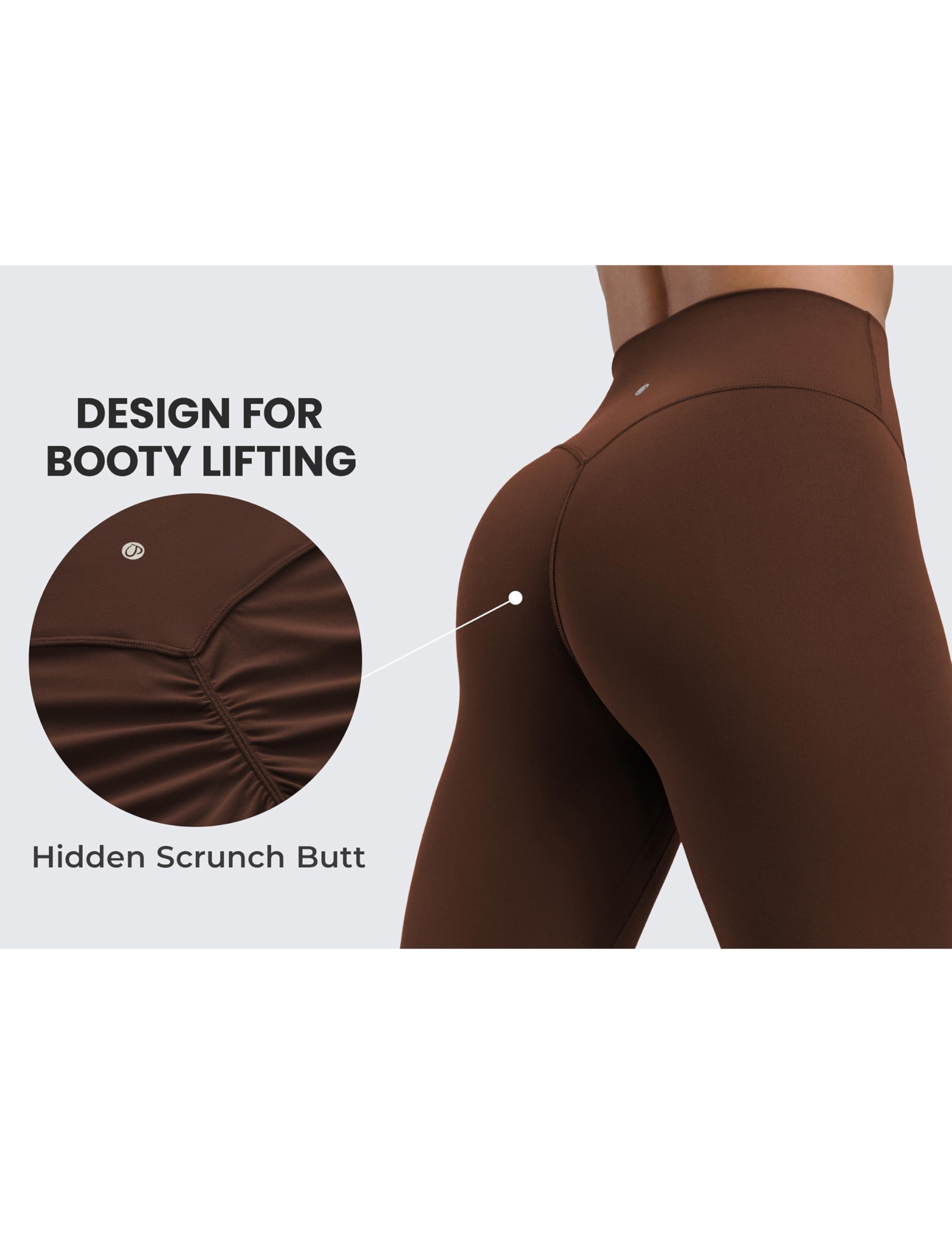 CRZ YOGA Secretsculpt Leggings 25" | Butterlift, Buttery Soft, Moderate Compression, Workout, Pilates, No Front Seam, Booty Scrunch Butt, High Waist, for Women