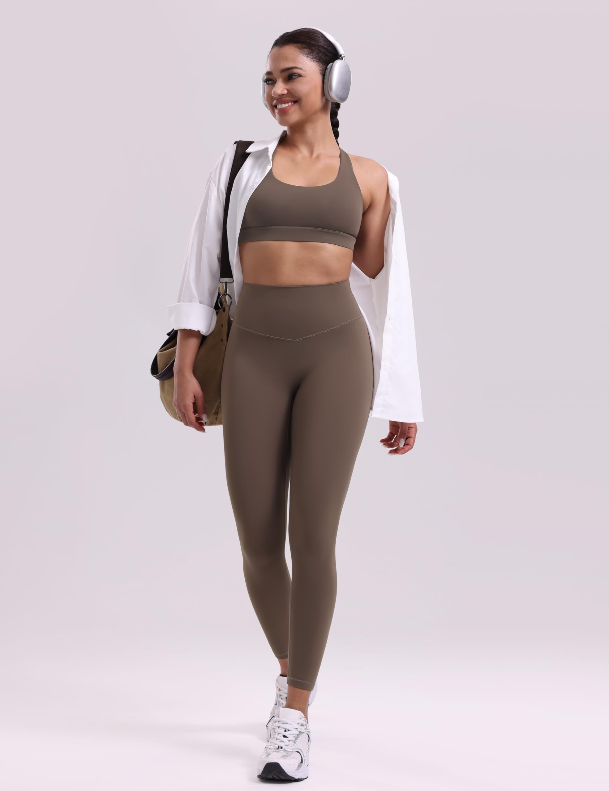 ENERBLOOM Yoga Leggings for Women Hidden Scrunch 25"/28"