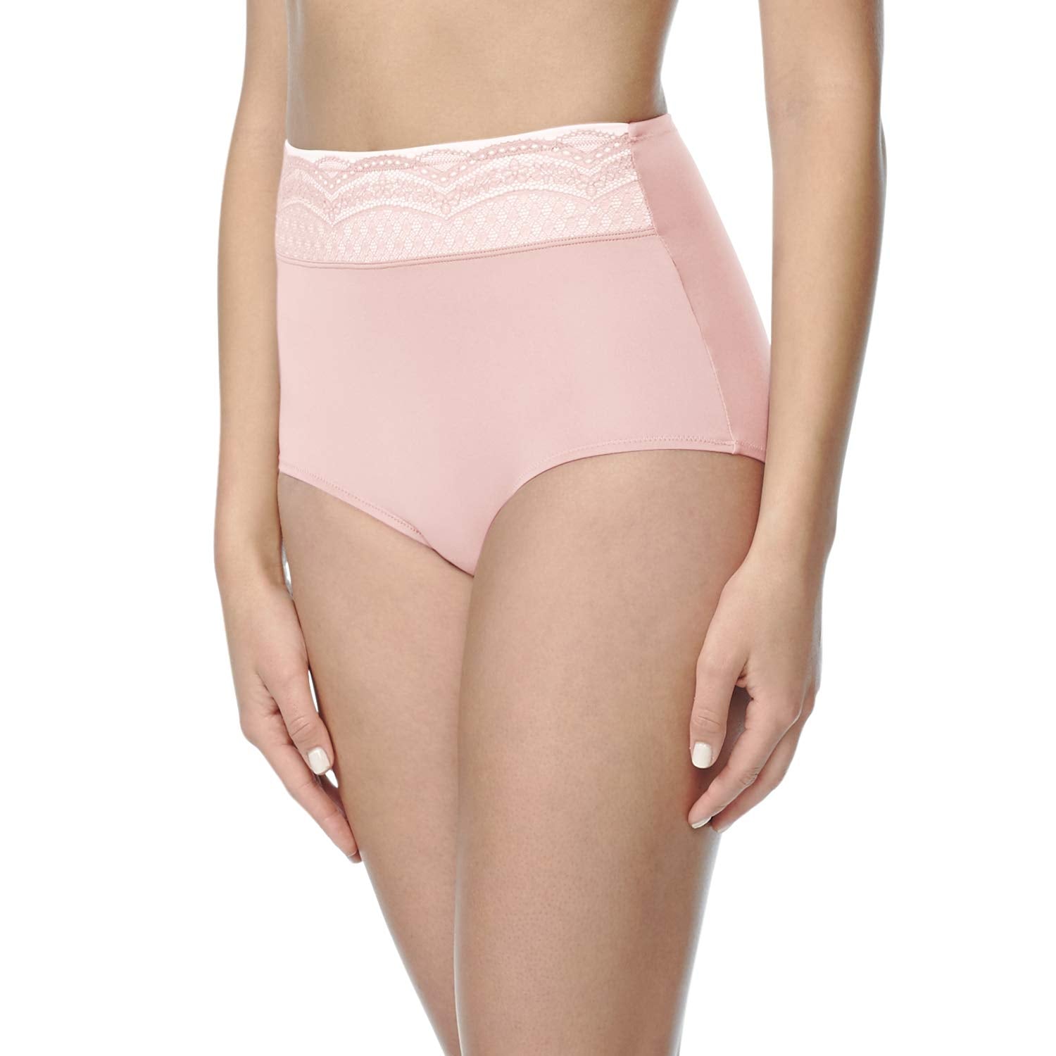 Warner's Women's No Pinching No Problem Microfiber With Lace Brief