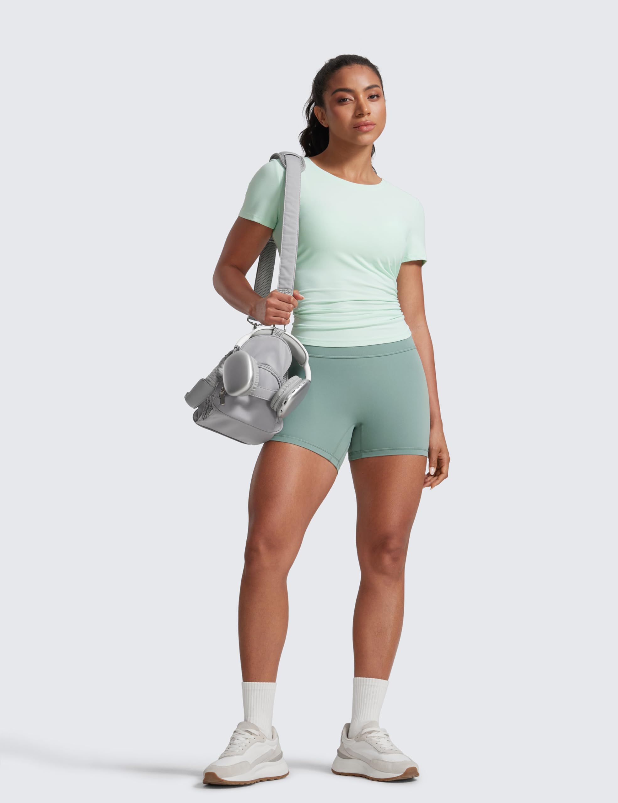 CRZ YOGA Secretsculpt Biker Shorts 4" | Booty Scrunch Butt, Butterlift, Buttery Soft, Moderate Compression, Workout, Pilates, No Front Seam, High Waist, for Women