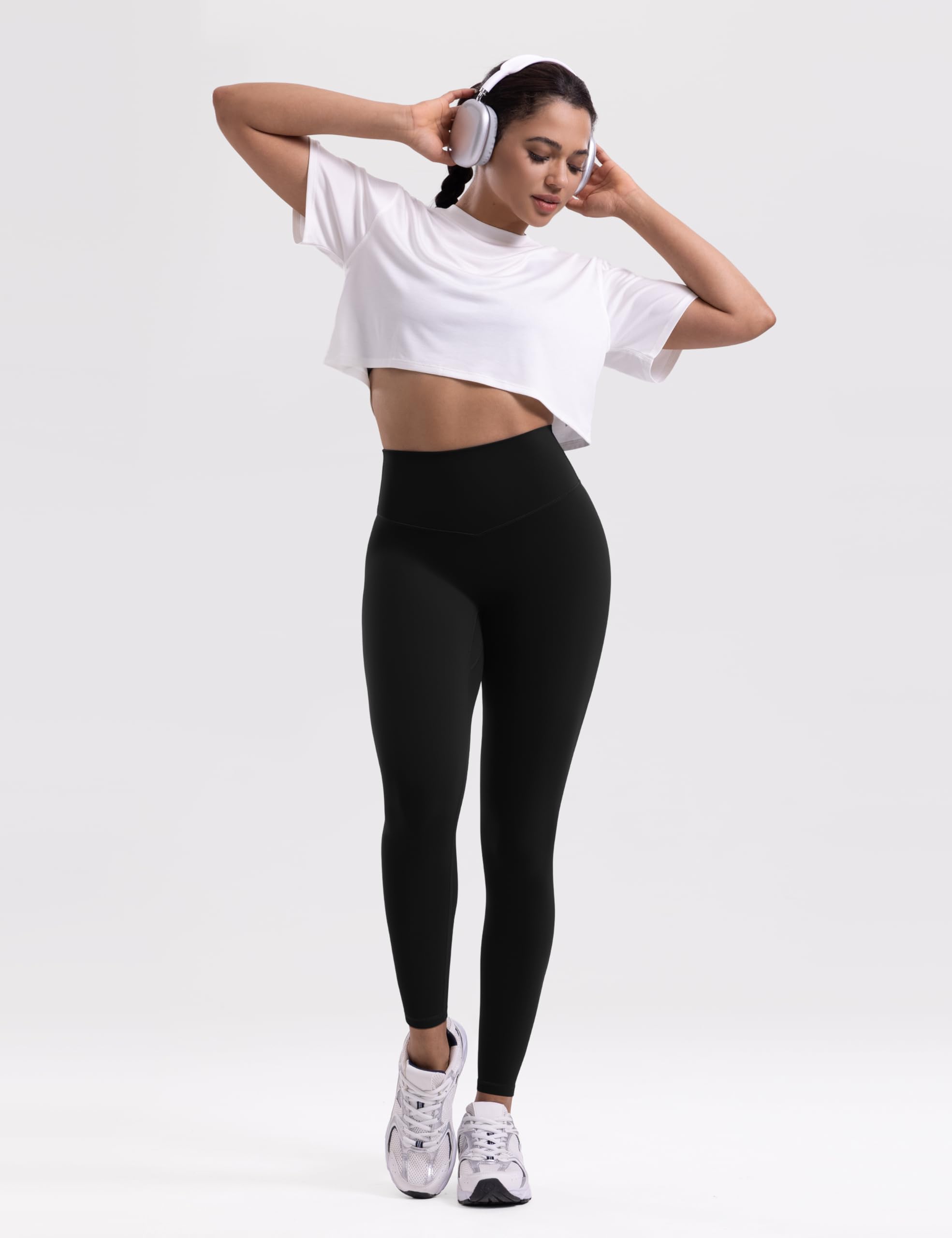 ENERBLOOM Yoga Leggings for Women Hidden Scrunch 25"/28"