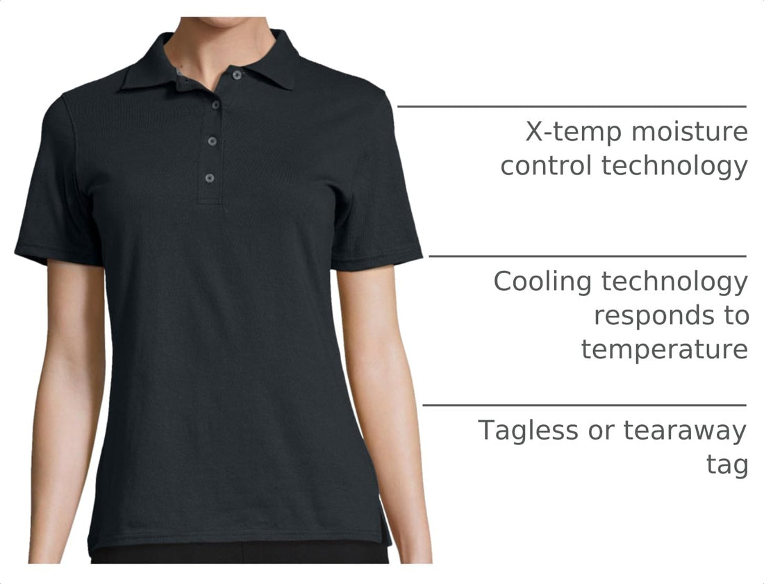 Hanes Women's X-Temp Performance Polo Shirt