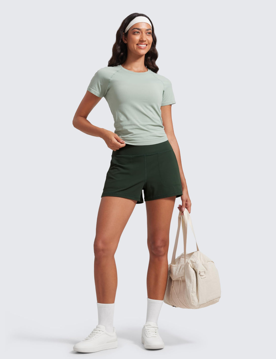 CRZ YOGA Butterlift Linerless Shorts 3" | High Waisted, Buttery Soft, Comfy, Yoga, Casual, Pockets, for Women