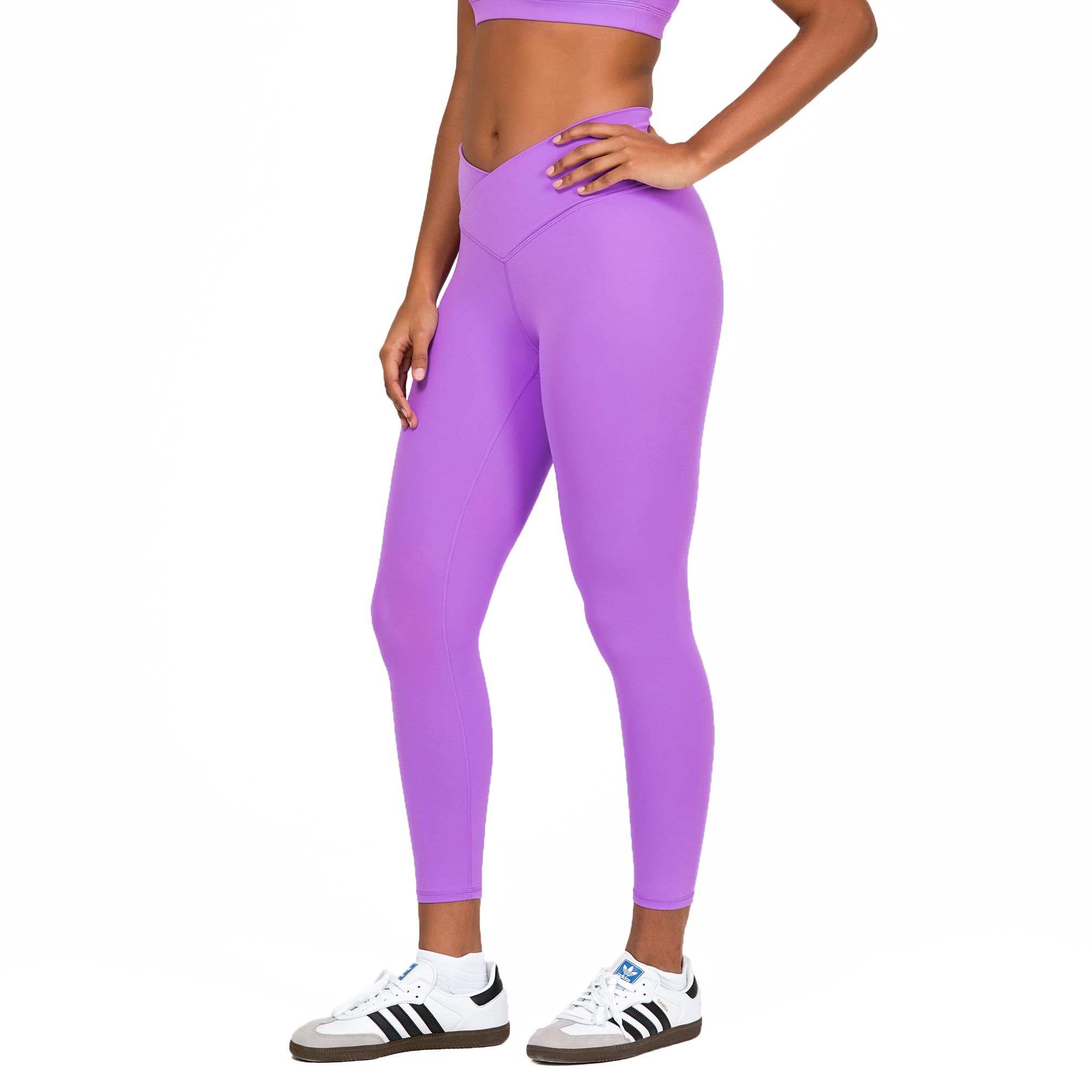 YITTY Active Women's Ultraluxe Crossover High-Waist Legging, Athleisure, 4-Way-Stretch