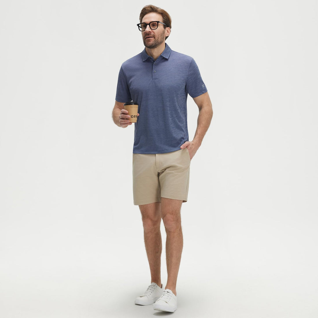M MAELREG Men‘s Golf Shirts Short Sleeve Ultra-Light Soft Performance Quick Dry Athletic with UPF 30+ Polo Shirts for Men