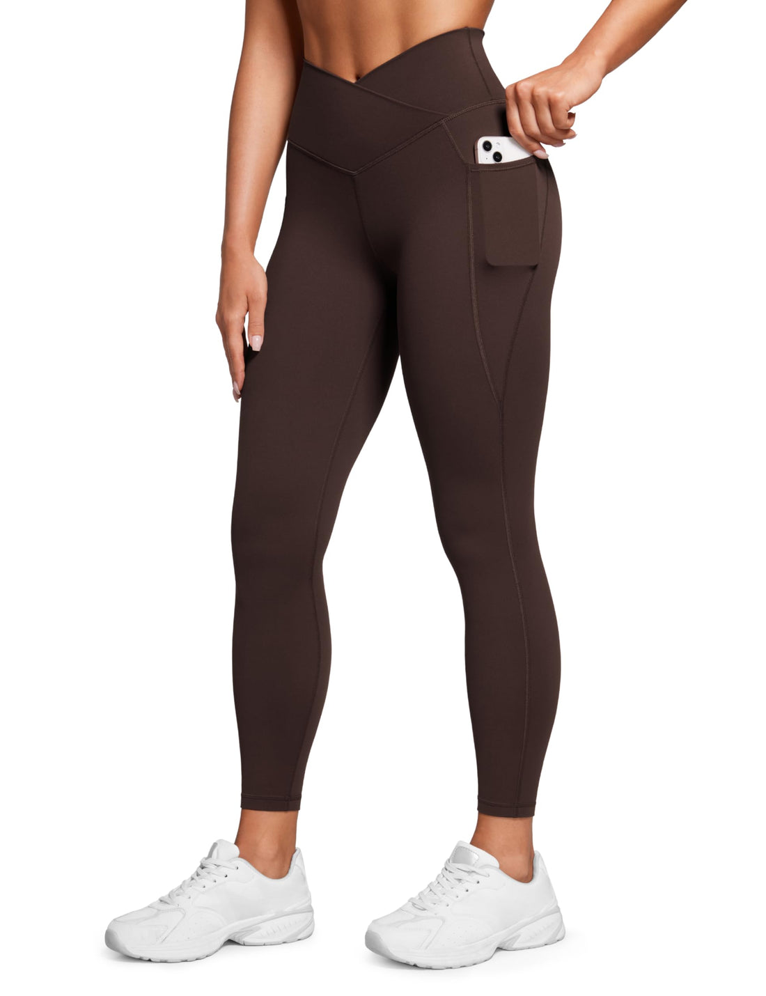 CRZ YOGA Cross Waist Leggings Pockets 25"
