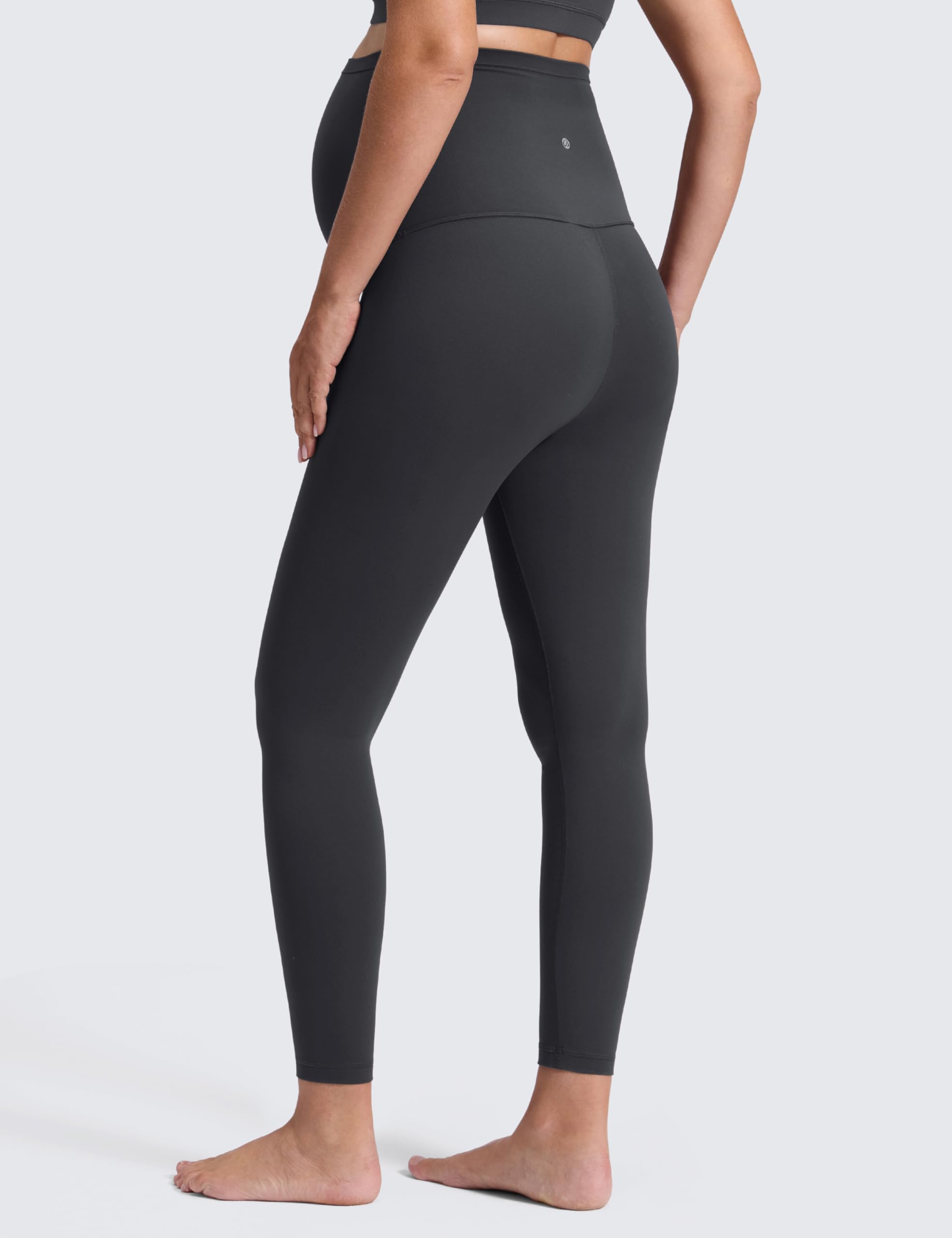 CRZ YOGA Maternity Leggings 25" | Butterluxe, Extremely Soft, Gentle Compression, Yoga, Super High Rise, U-shaped Belly, Pregnancy and Postpartum